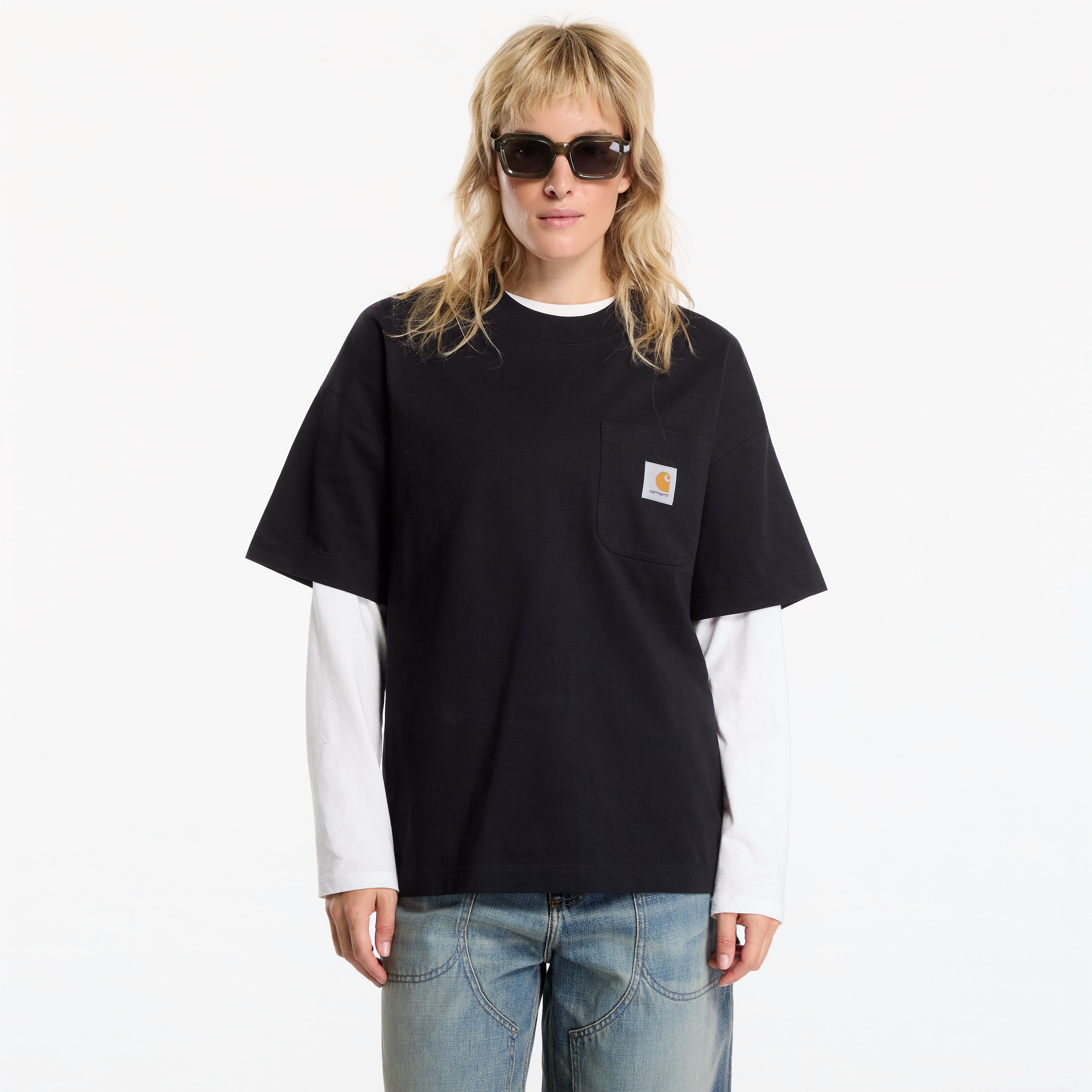 T-shirt Carhartt WIP S/S Work Pocket T-Shirt UNISEX Black XL