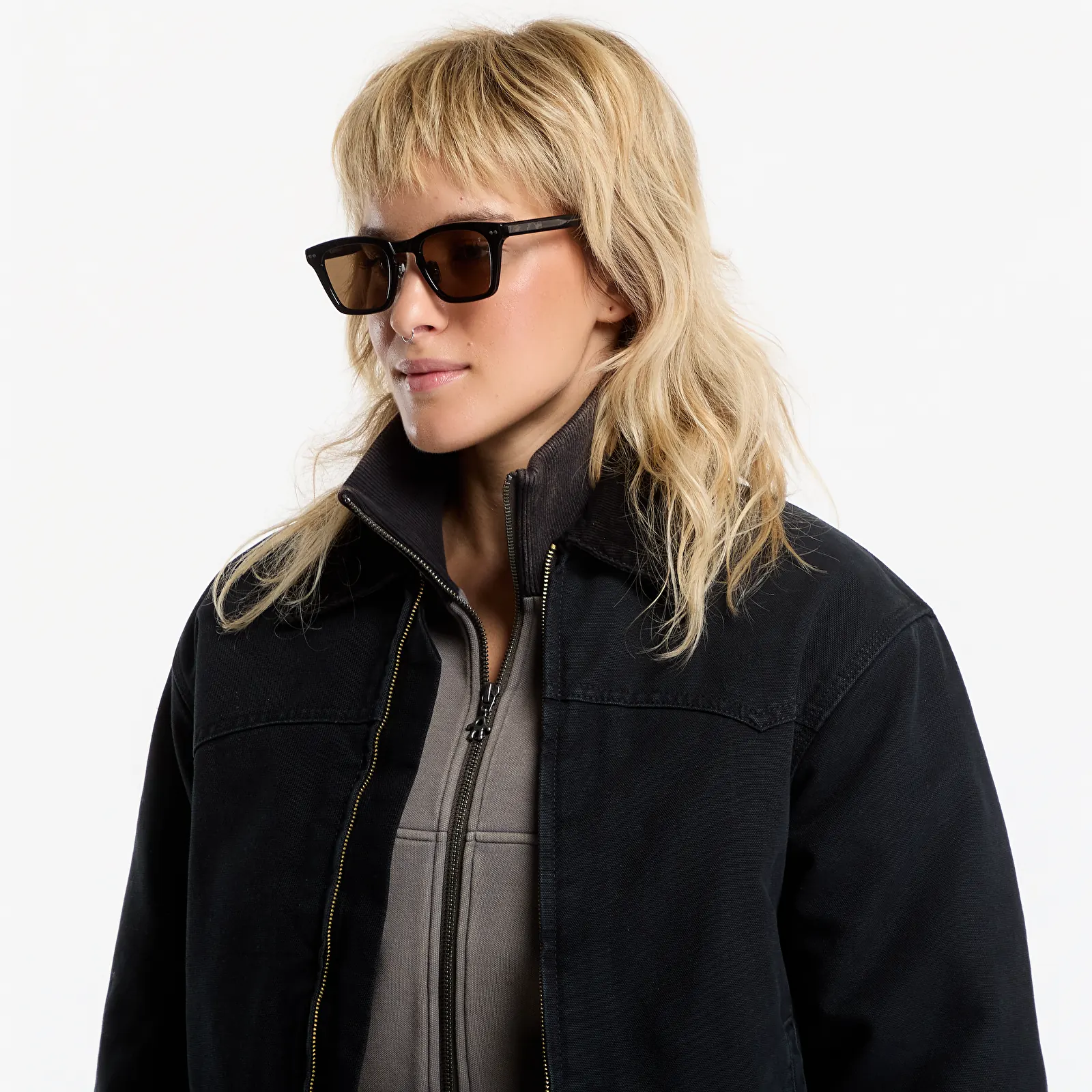 Jackets Carhartt WIP OG Santa Fe Jacket UNISEX Black/ Black Stone Canvas