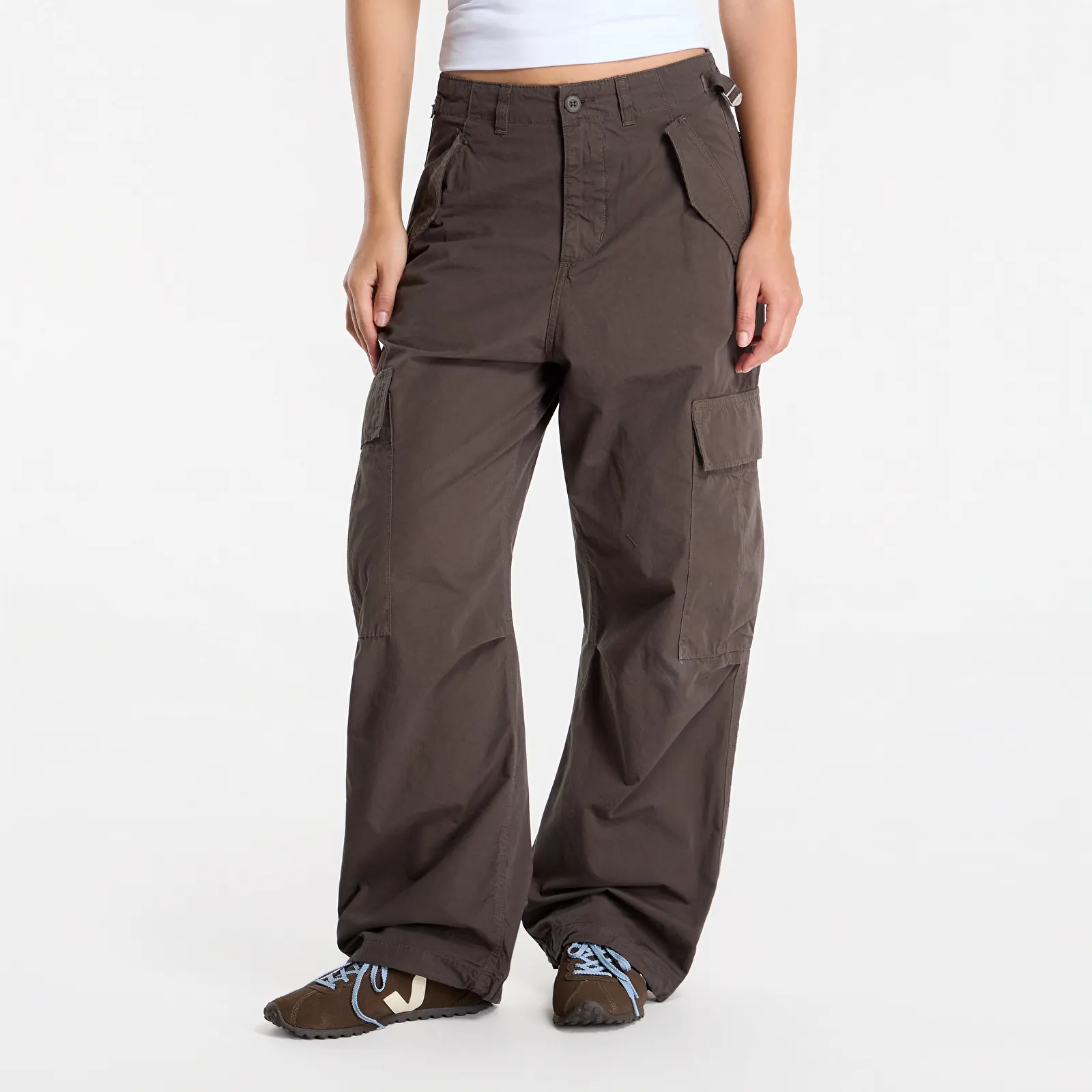 Püksid Carhartt WIP Osborn Cargo Pant UNISEX Shungite Garment Dyed