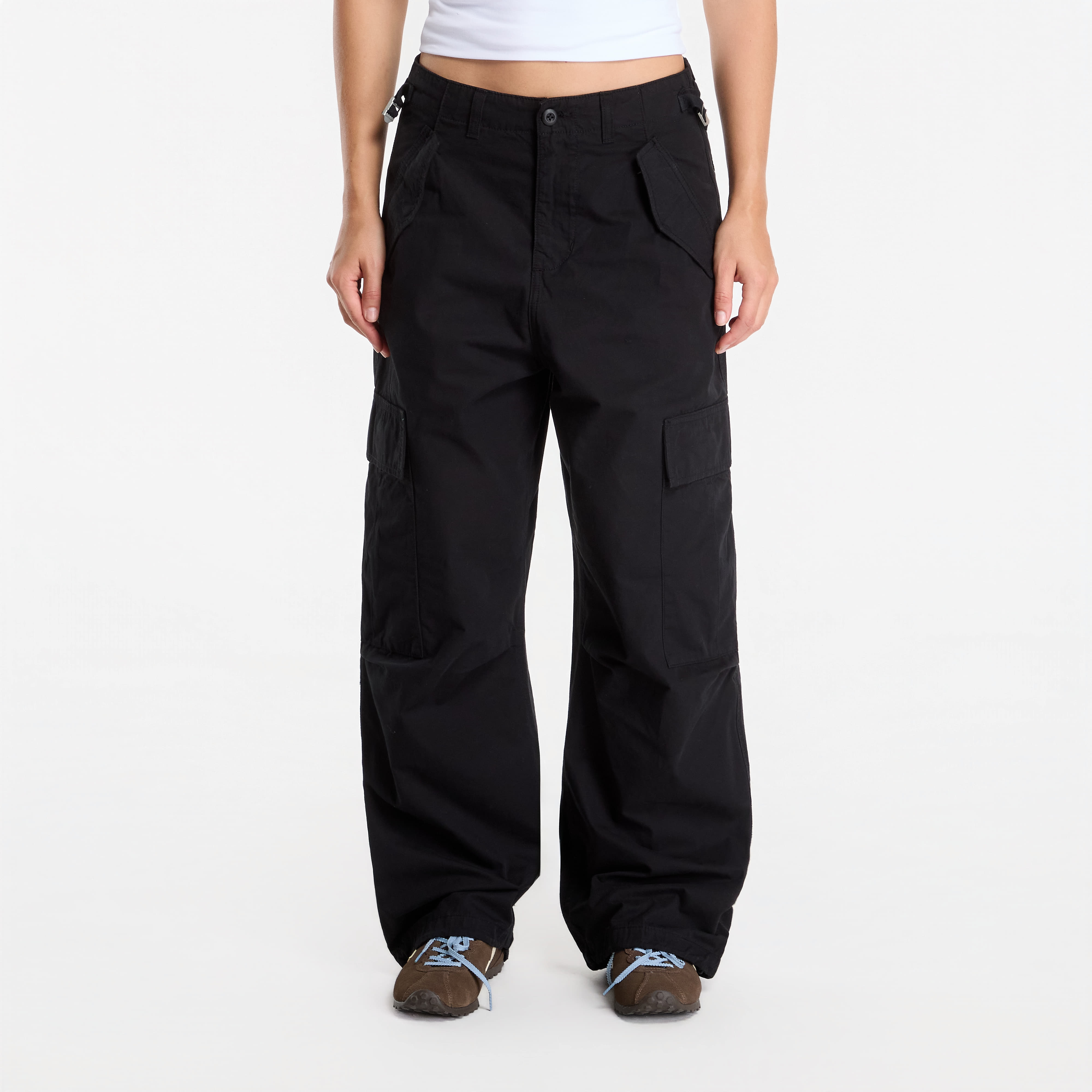 Bukser Carhartt WIP Osborn Cargo Pant Black Garment Dyed M