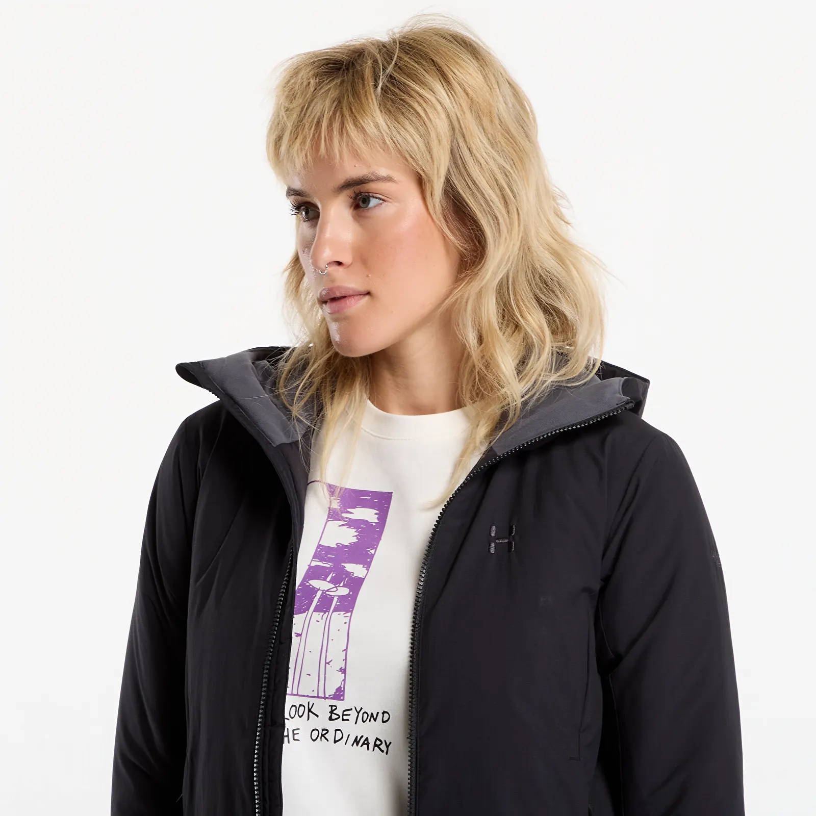 Trenerių striukės Haglöfs Mimic Alert Hood Black