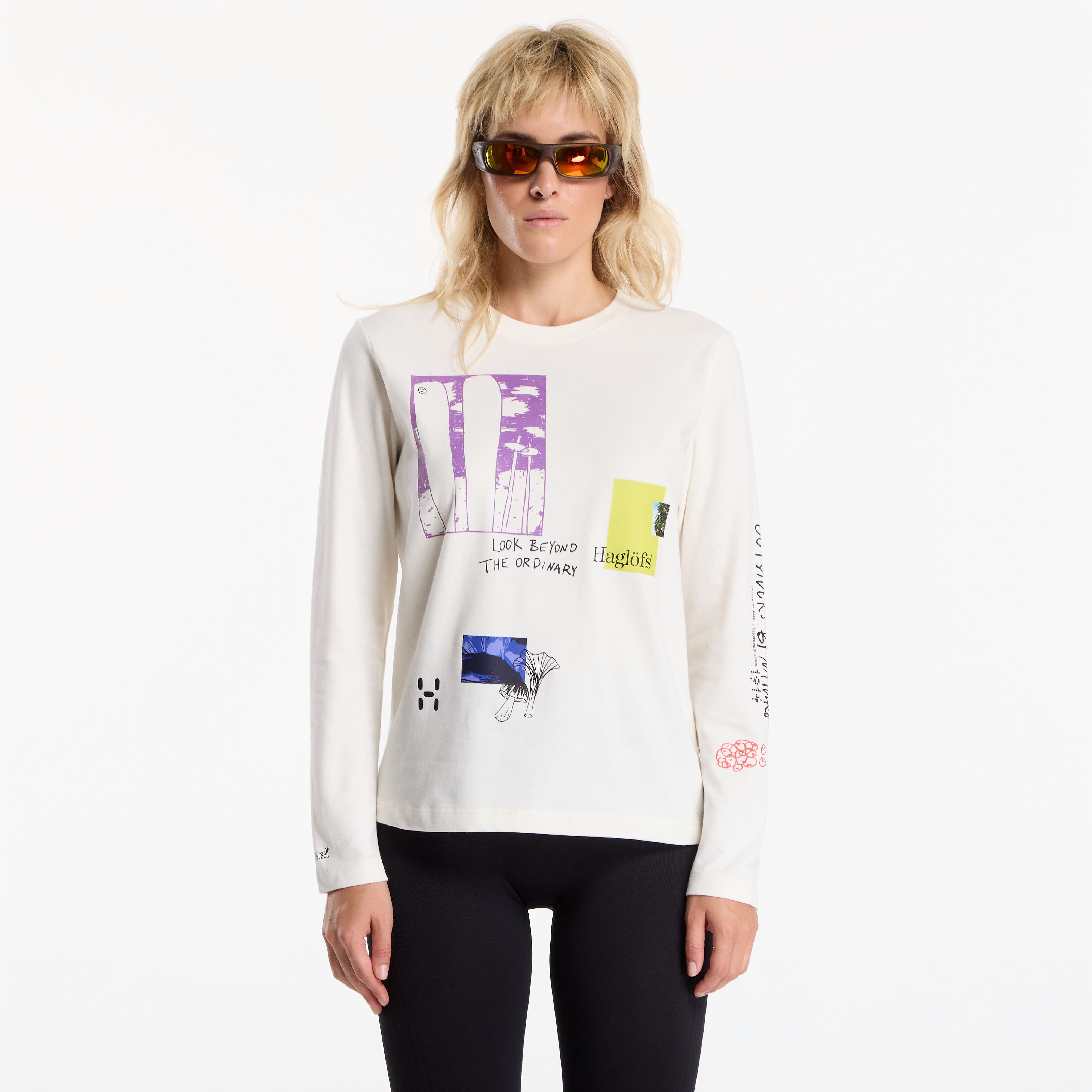 T-shirt Haglöfs LS Tee Soft White S