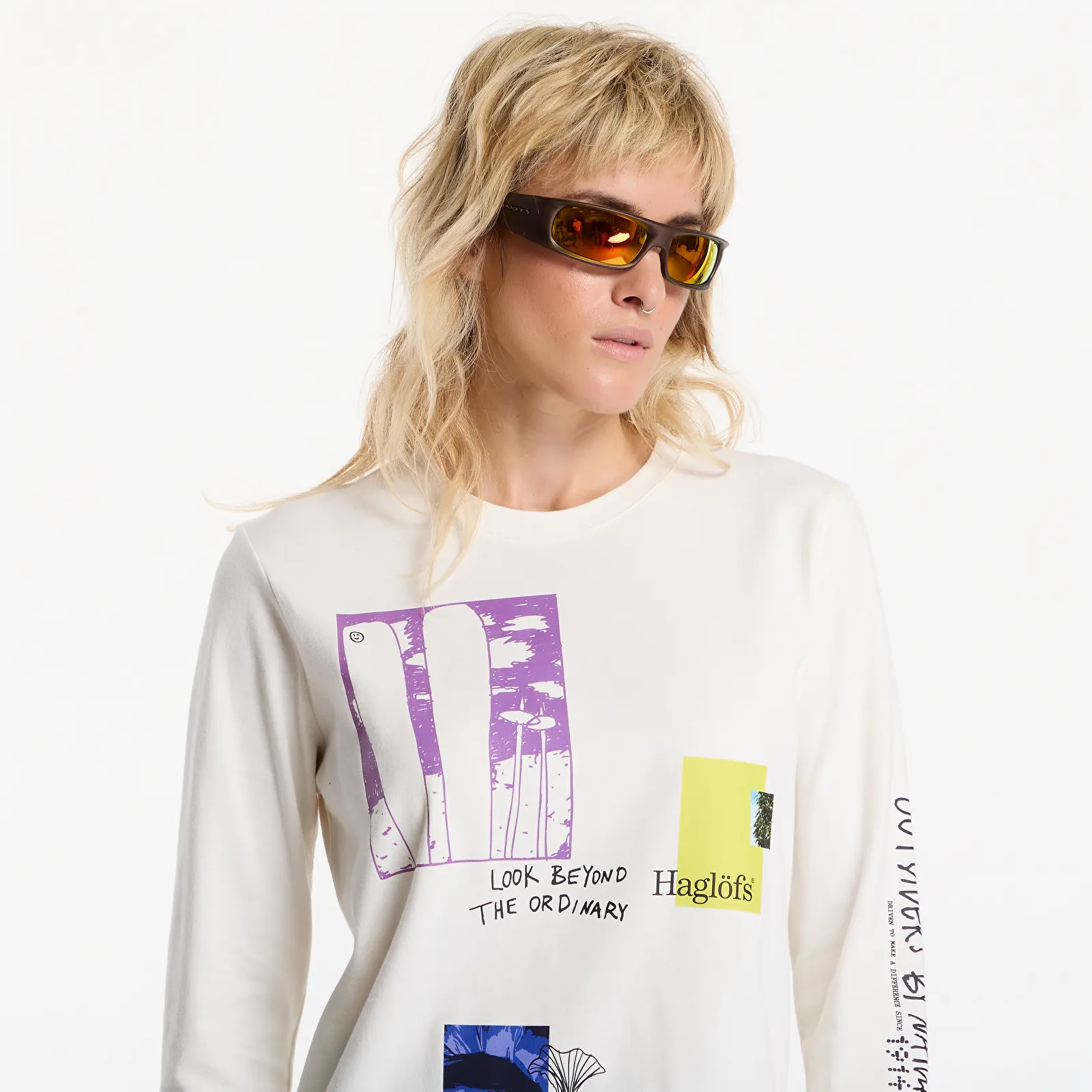 Trička Haglöfs LS Tee Soft White