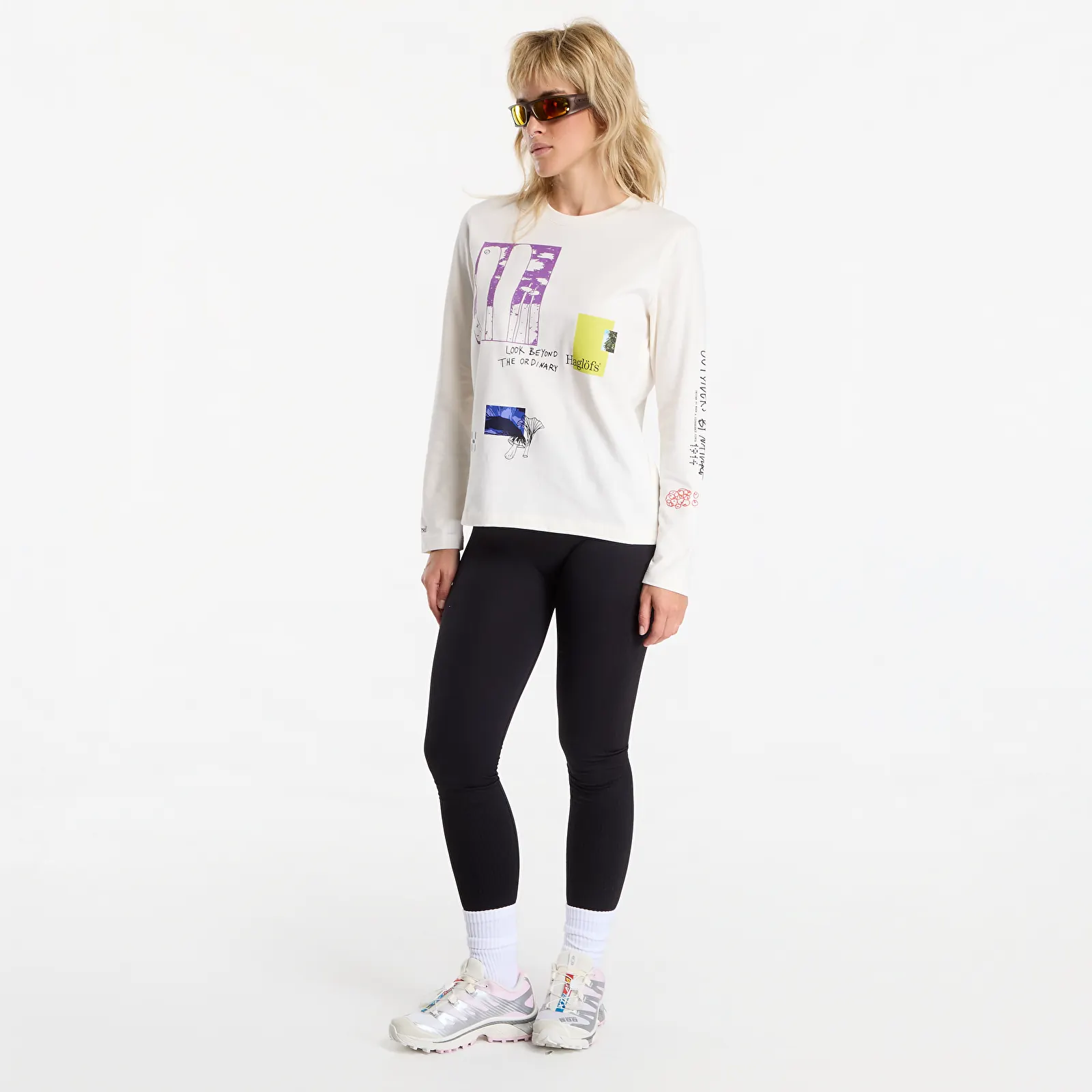 Trička Haglöfs LS Tee Soft White