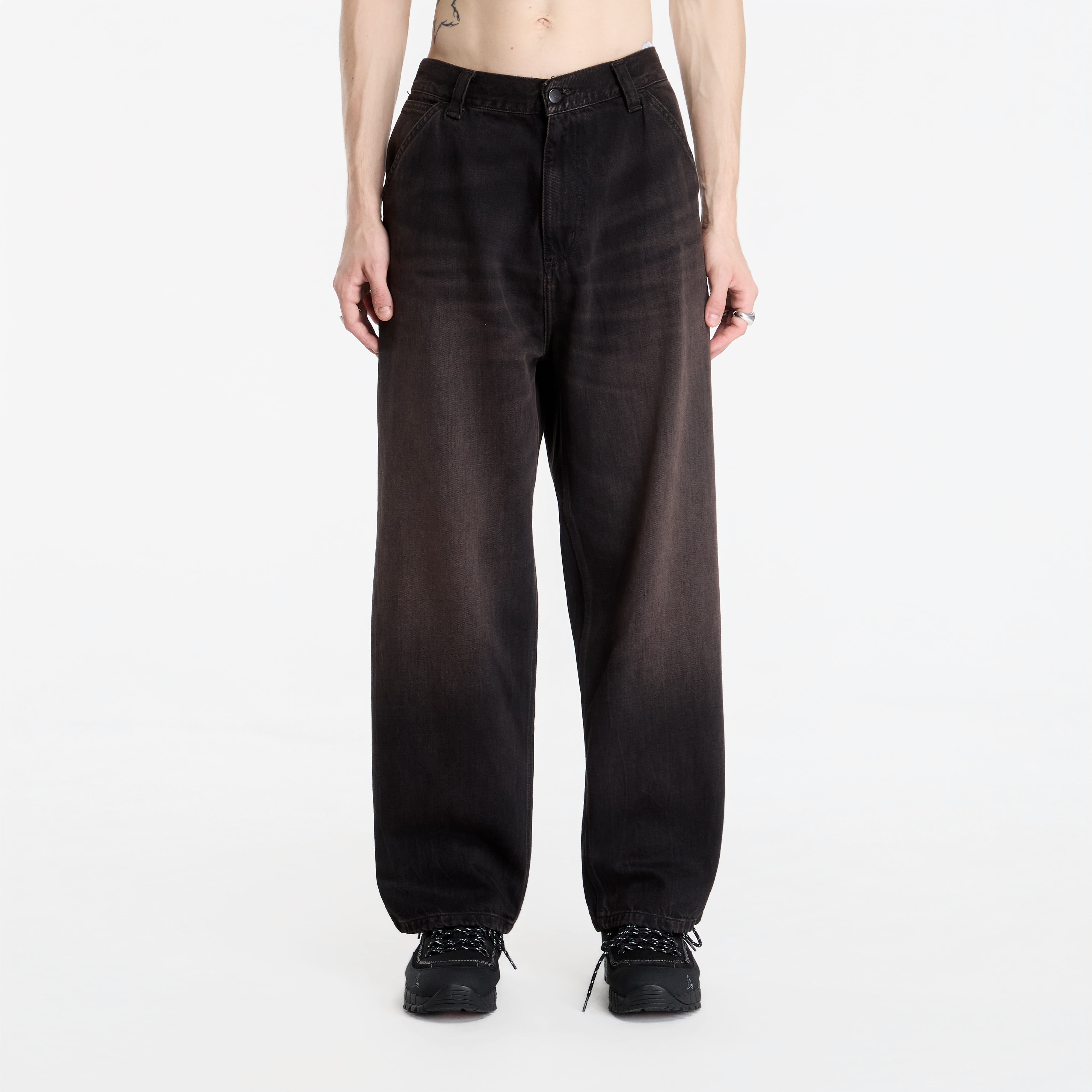 Jeans Carhartt WIP OG Single Knee Pant Black Tobacco Used Wash S