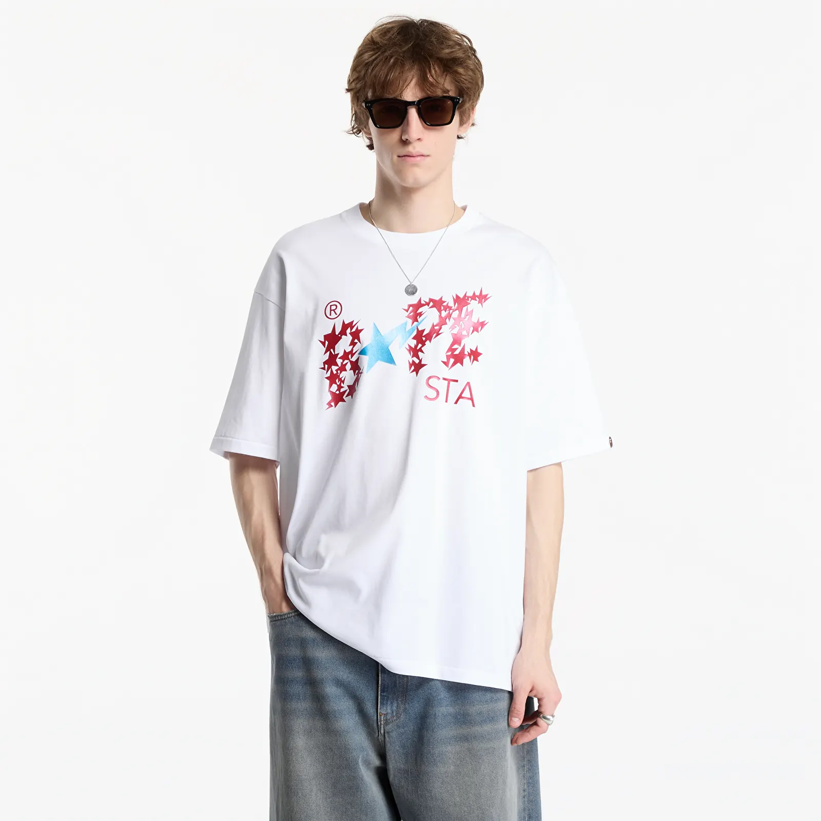 T-shirts A Bathing Ape Metallic Bape Sta Logo Relaxed Fit Tee UNISEX White