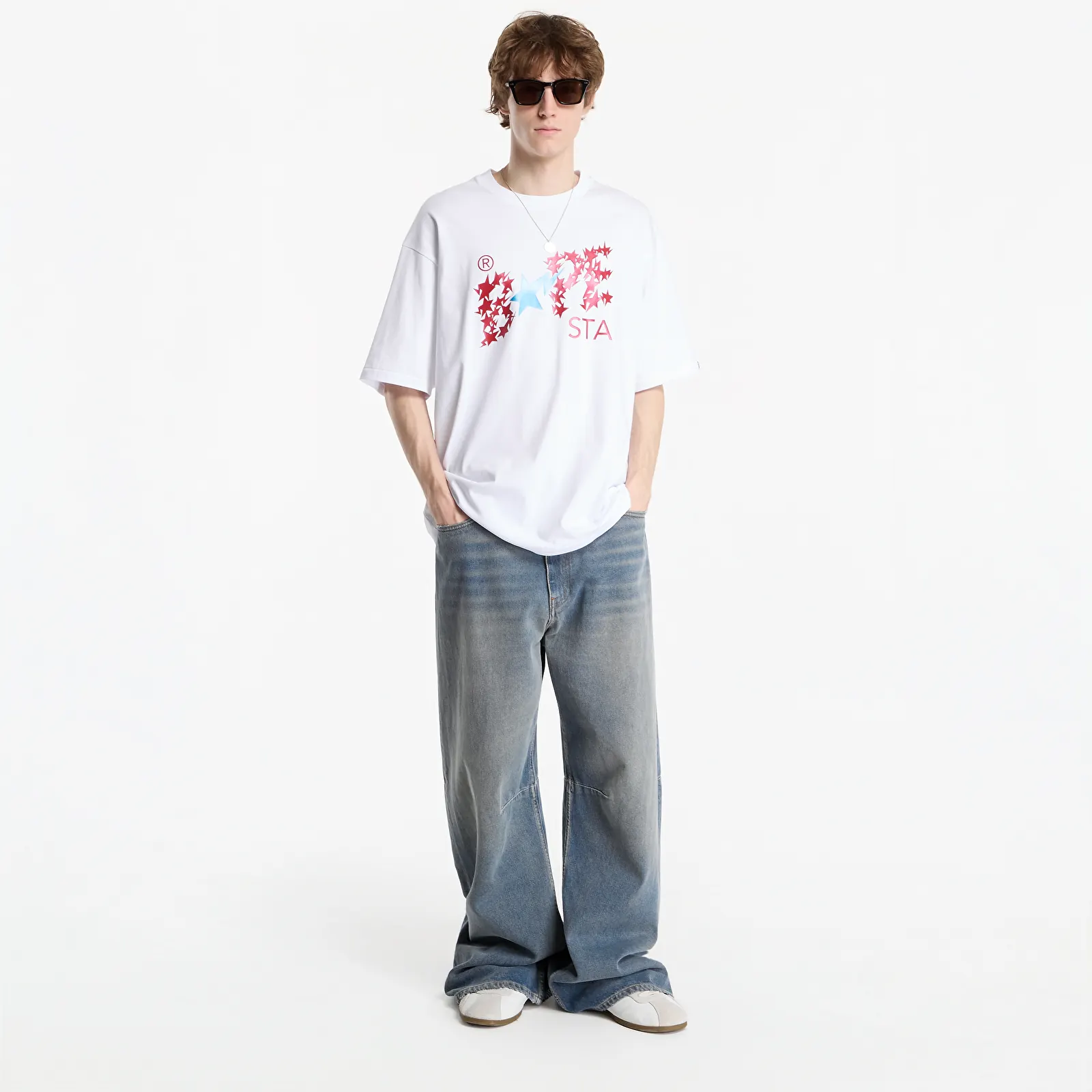 T-shirts A Bathing Ape Metallic Bape Sta Logo Relaxed Fit Tee UNISEX White