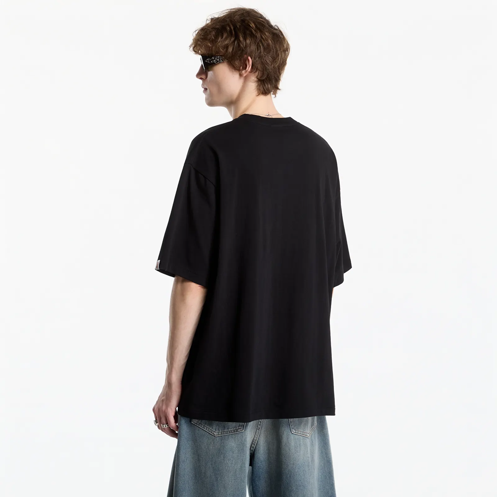 Magliette A Bathing Ape Hand Drawn Outline College Relaxed Fit Tee UNISEX Black