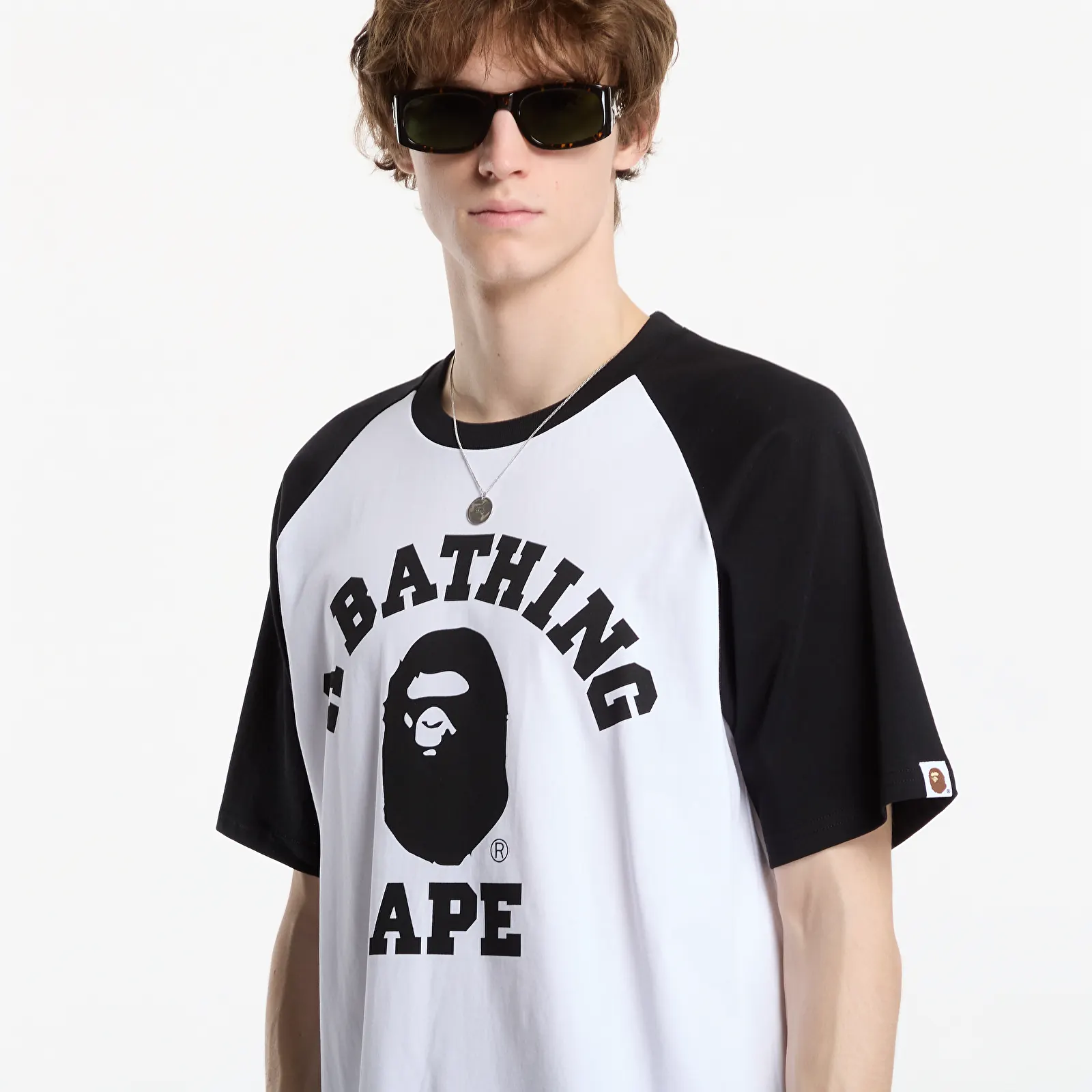 T-shirts A Bathing Ape College Raglan Relaxed Fit Tee UNISEX Black