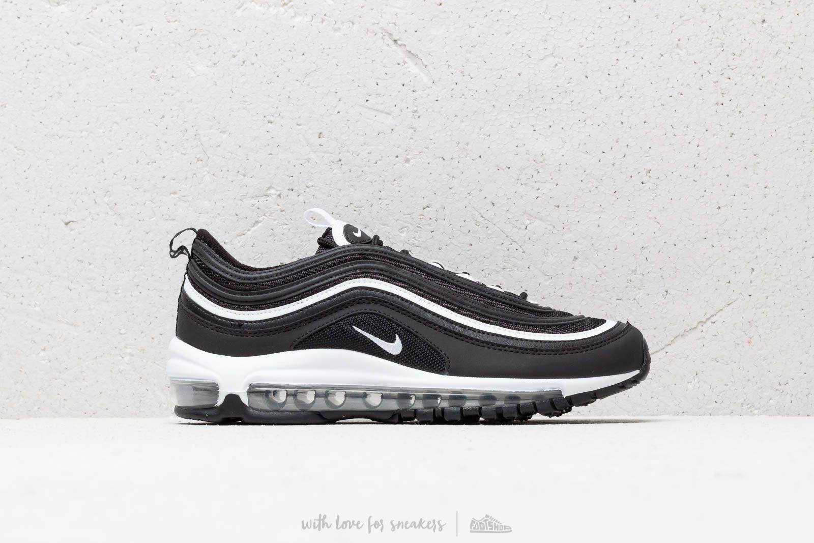 Women s shoes Nike Air Max 97 GS Black White Metallic Silver Footshop