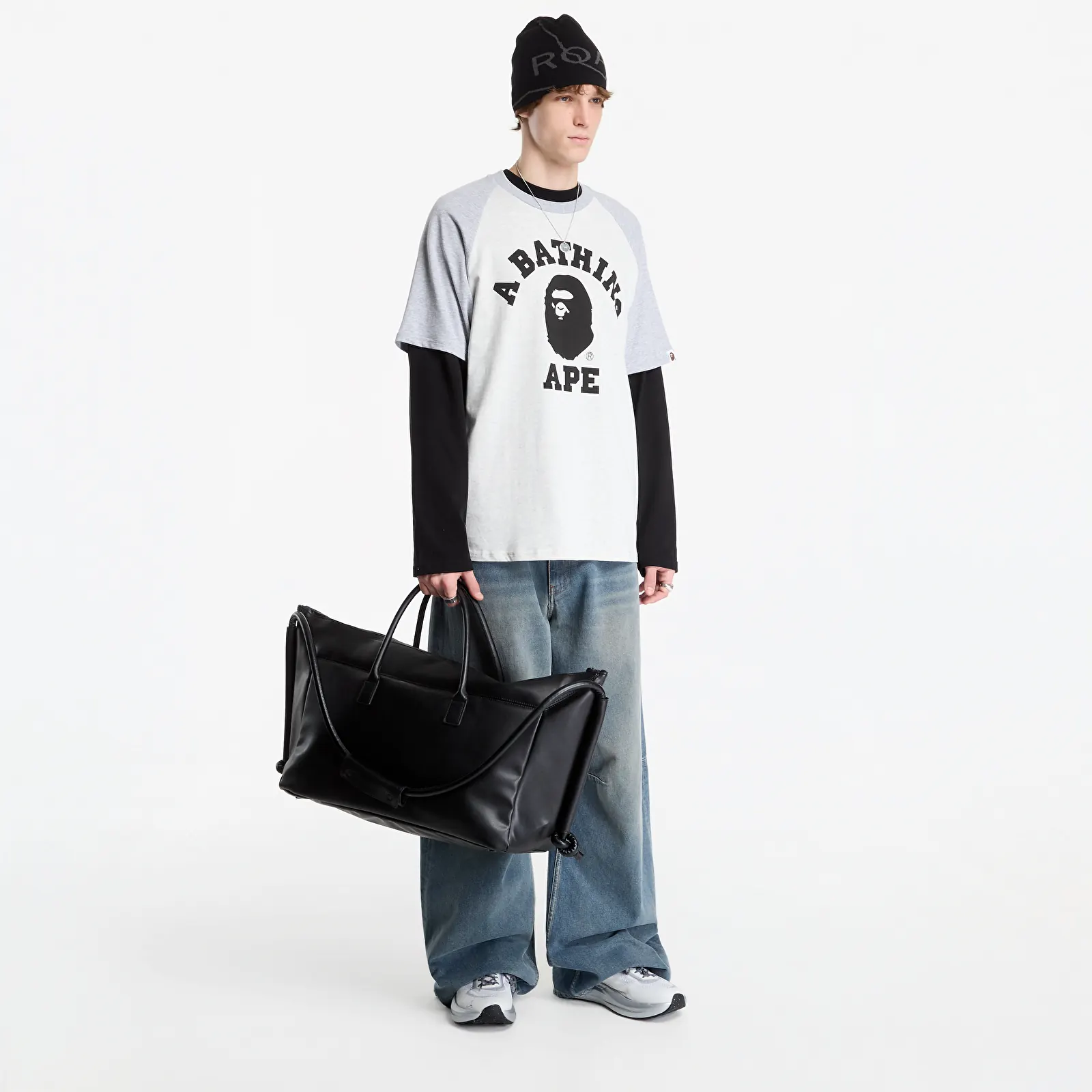T-shirts A Bathing Ape College Raglan Relaxed Fit Tee UNISEX Gray