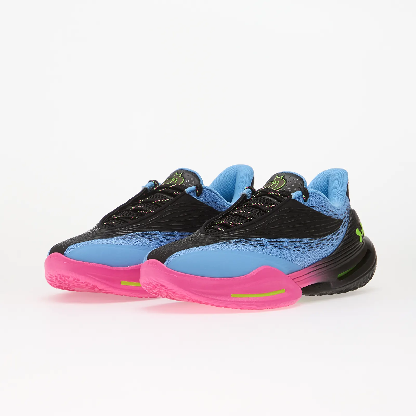 Chaussures et baskets homme Under Armour D. FOX 3 Black/ Horizon Blue/ Hyper Green