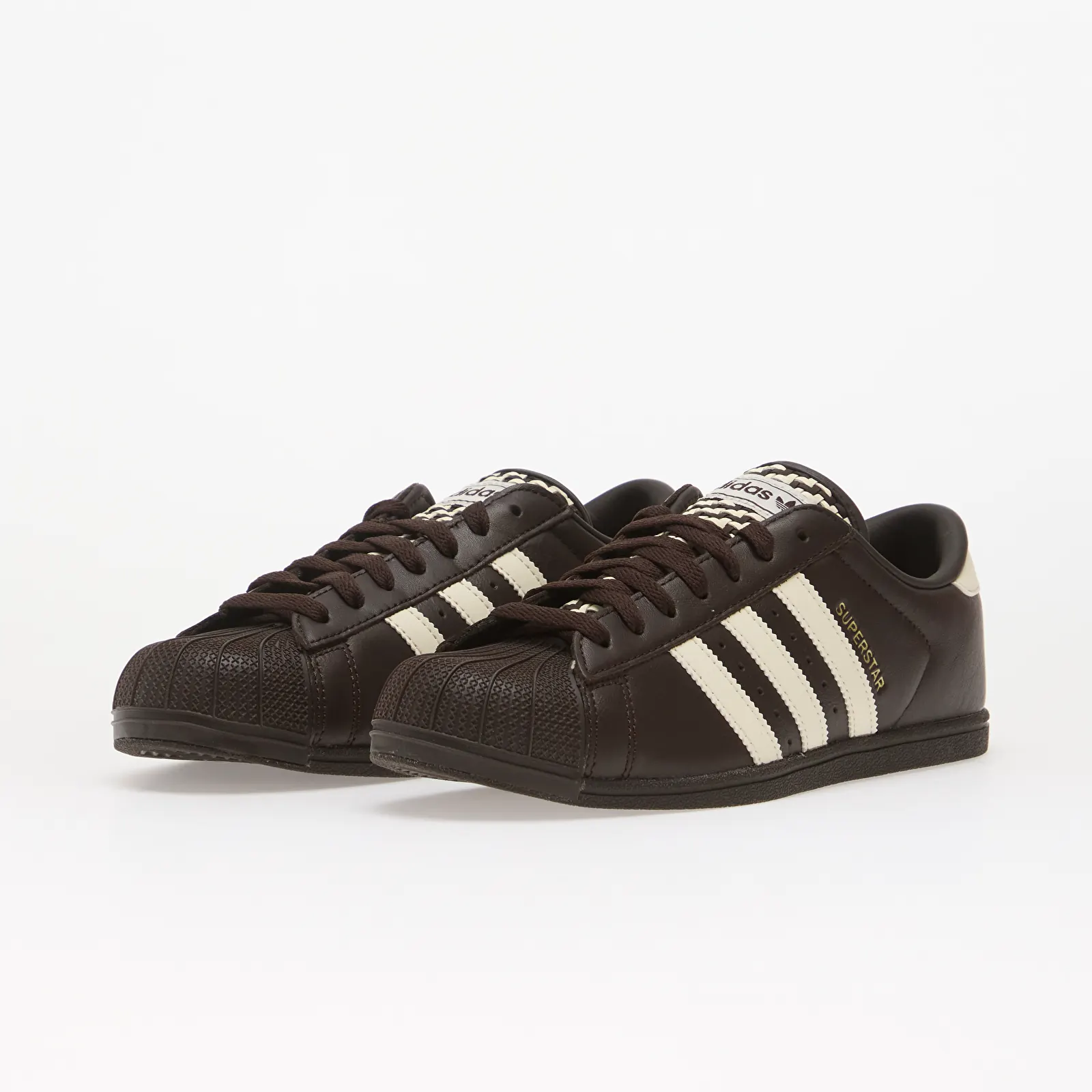 Chaussures et baskets femme adidas Superstar Lo Pro Aurora Coffee/ Cream White/ Gold Metallic