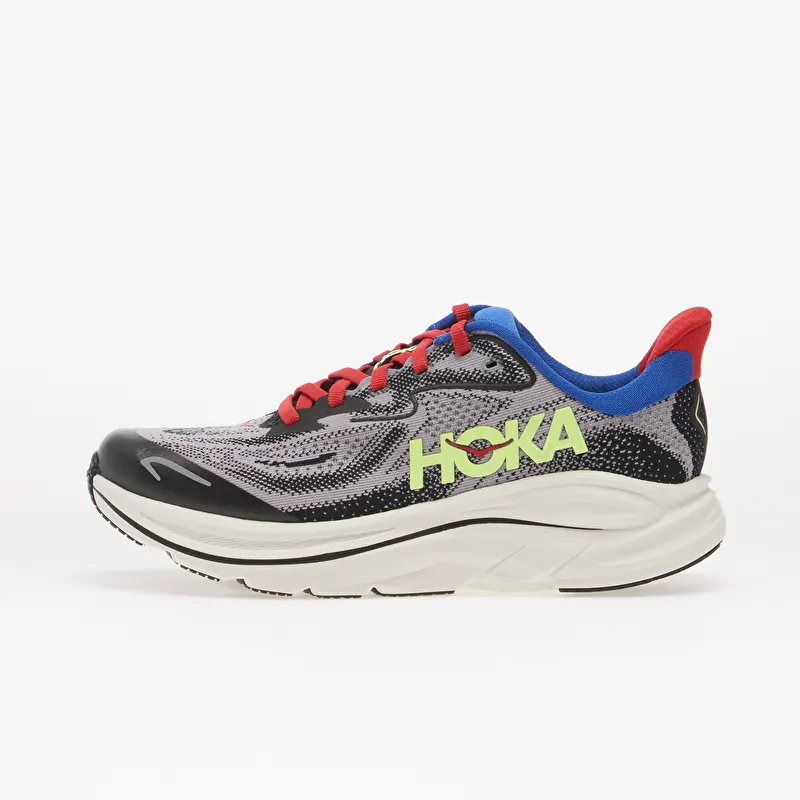 Hoka® Y Clifton 10 Big Kids Foggy Grey/ Black