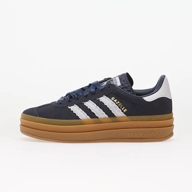 adidas Gazelle Bold Kids Shadow Navy/ Frozen Purple/ Gold Metallic