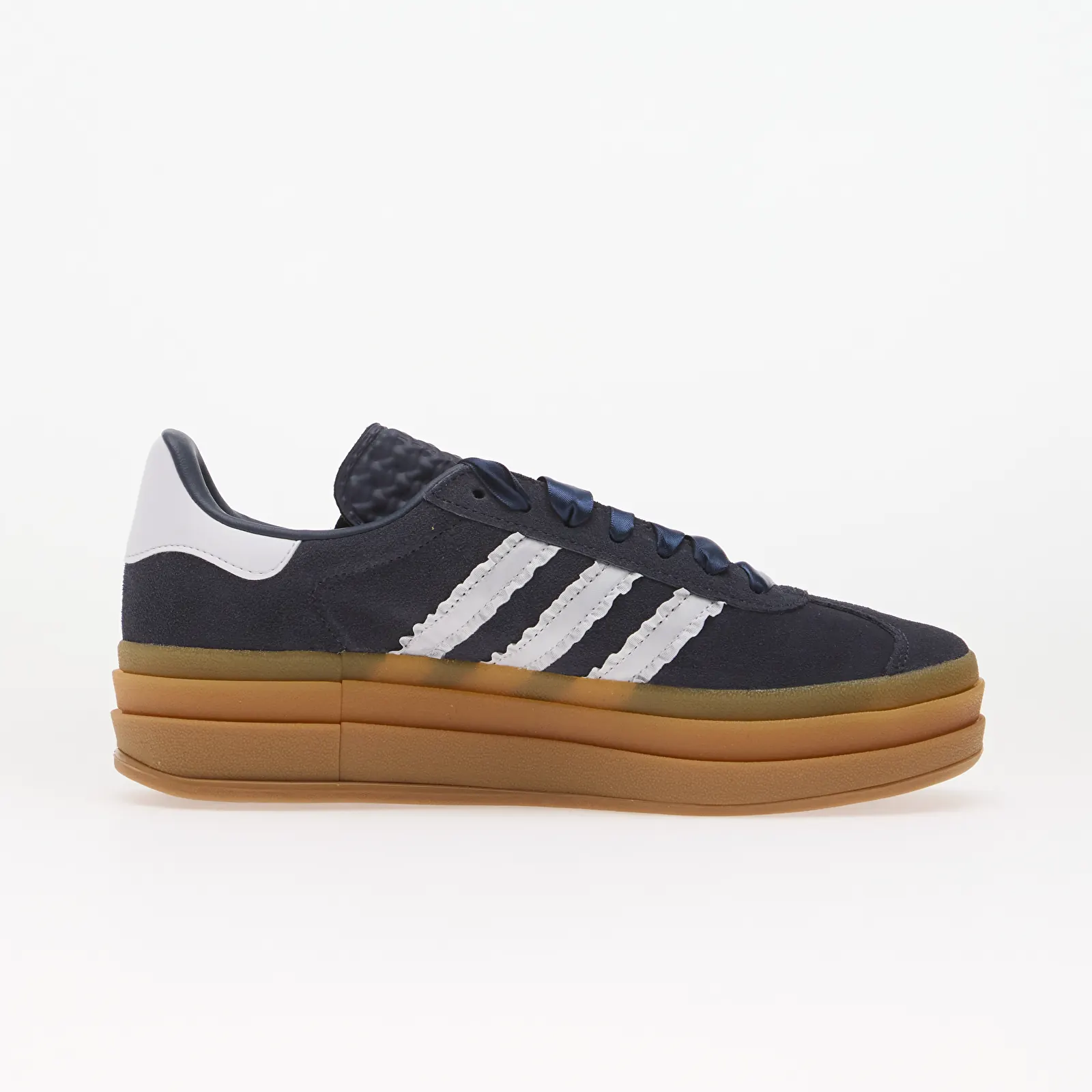 Baskets homme adidas Gazelle Bold Kids Shadow Navy/ Frozen Purple/ Gold Metallic