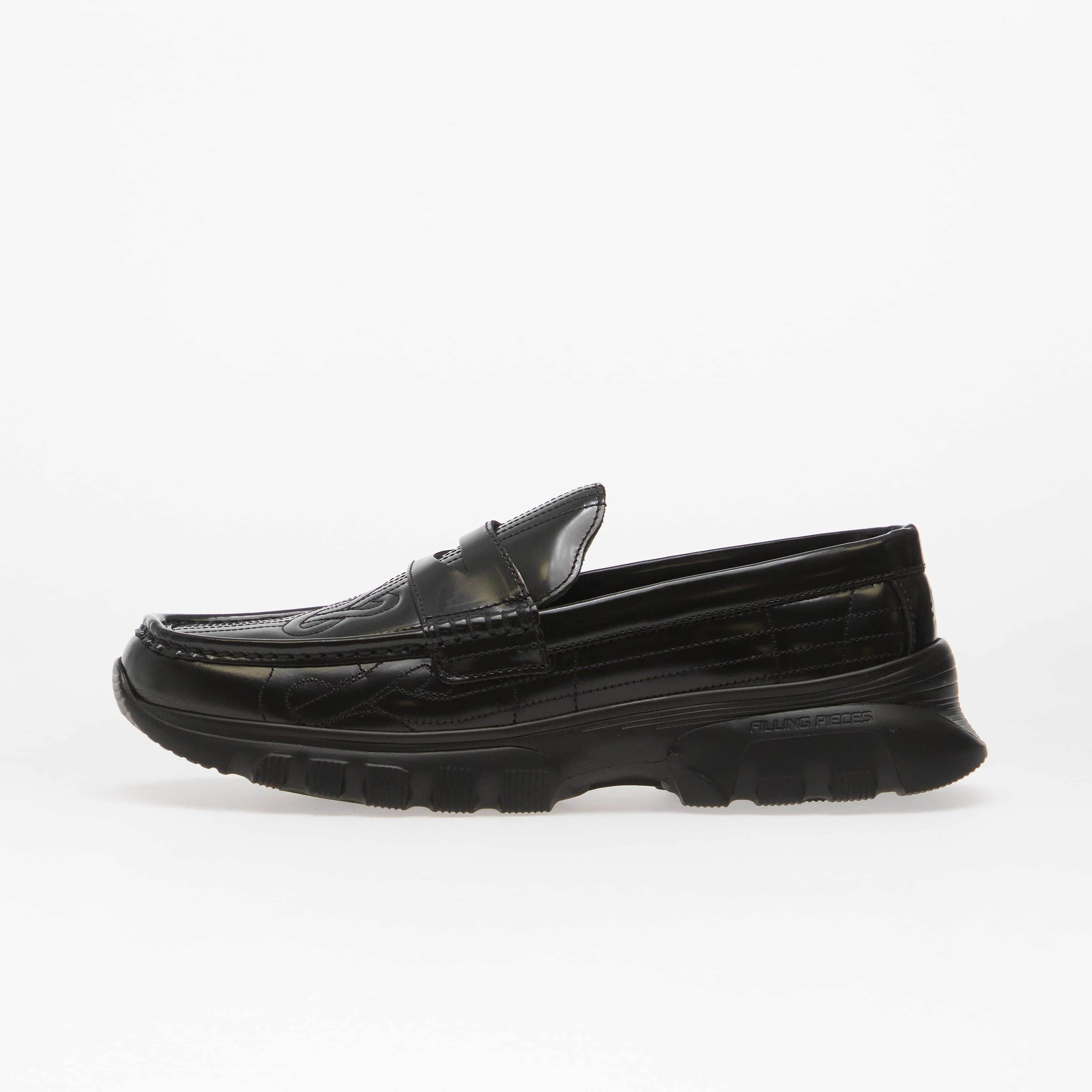 Sko Filling Pieces Hybrid Loafer Quilted Black 10