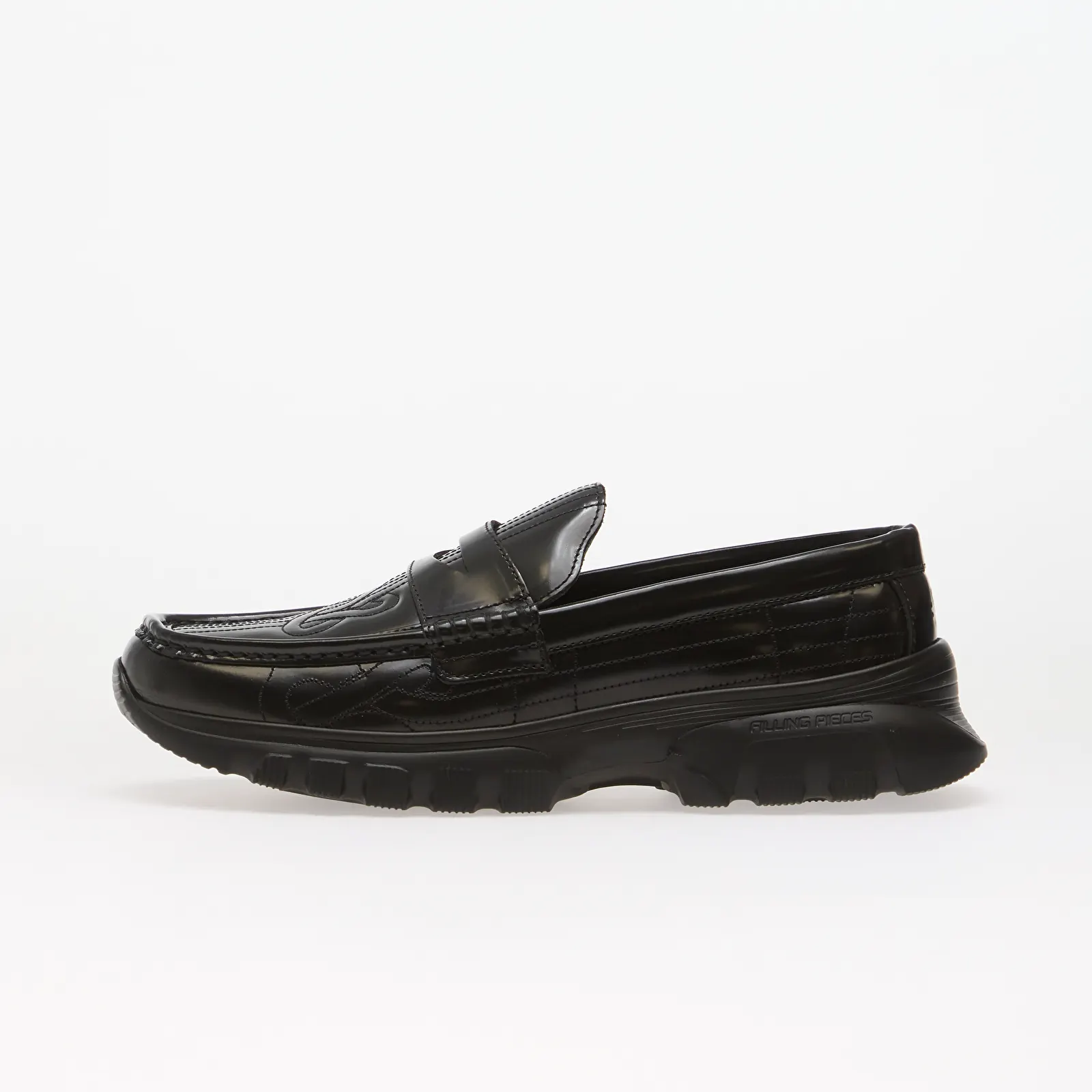 Pánské mokasíny Filling Pieces Hybrid Loafer Quilted Black