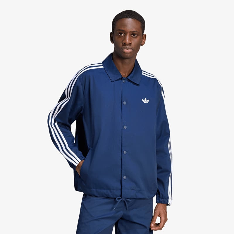 adidas 3 Stripes Coaches Jacket Night Indigo