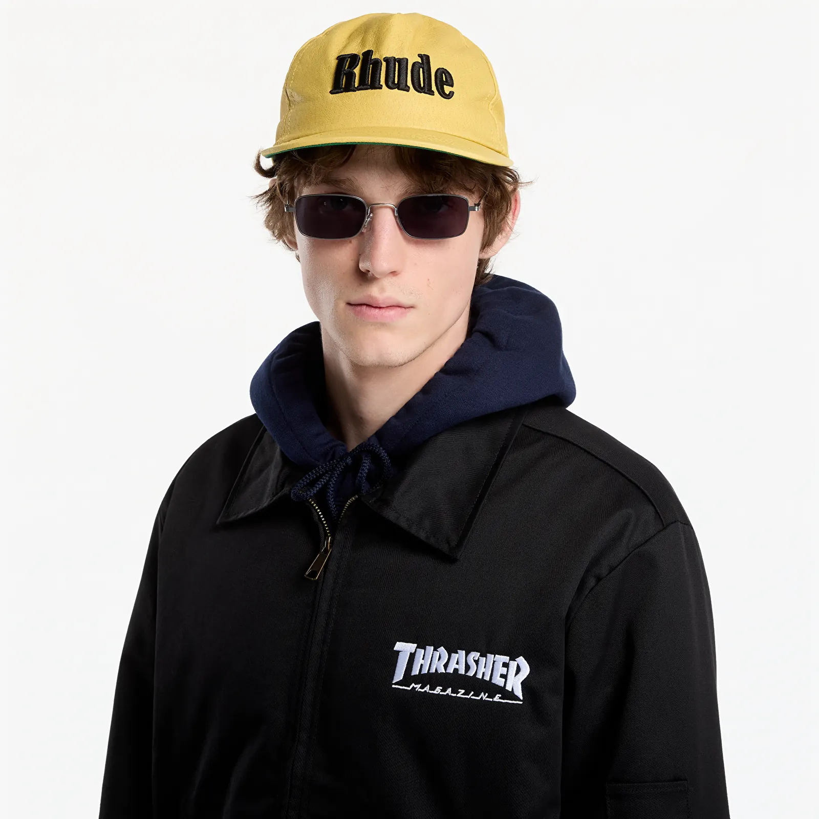 Jassen Thrasher Mag Embroidered Mechanic Jacket Black