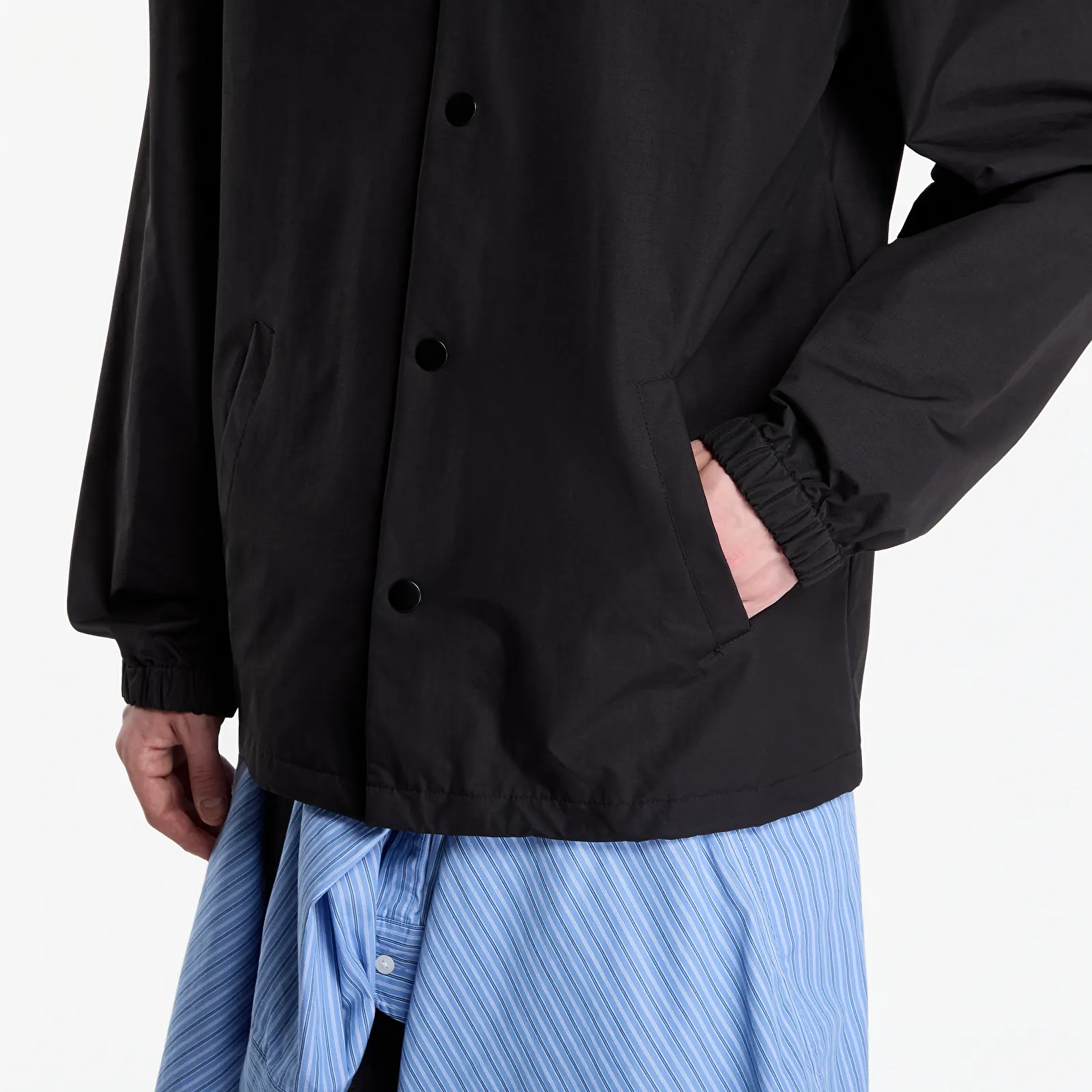 Overshirt Thrasher Sticker Coach Jacket Black