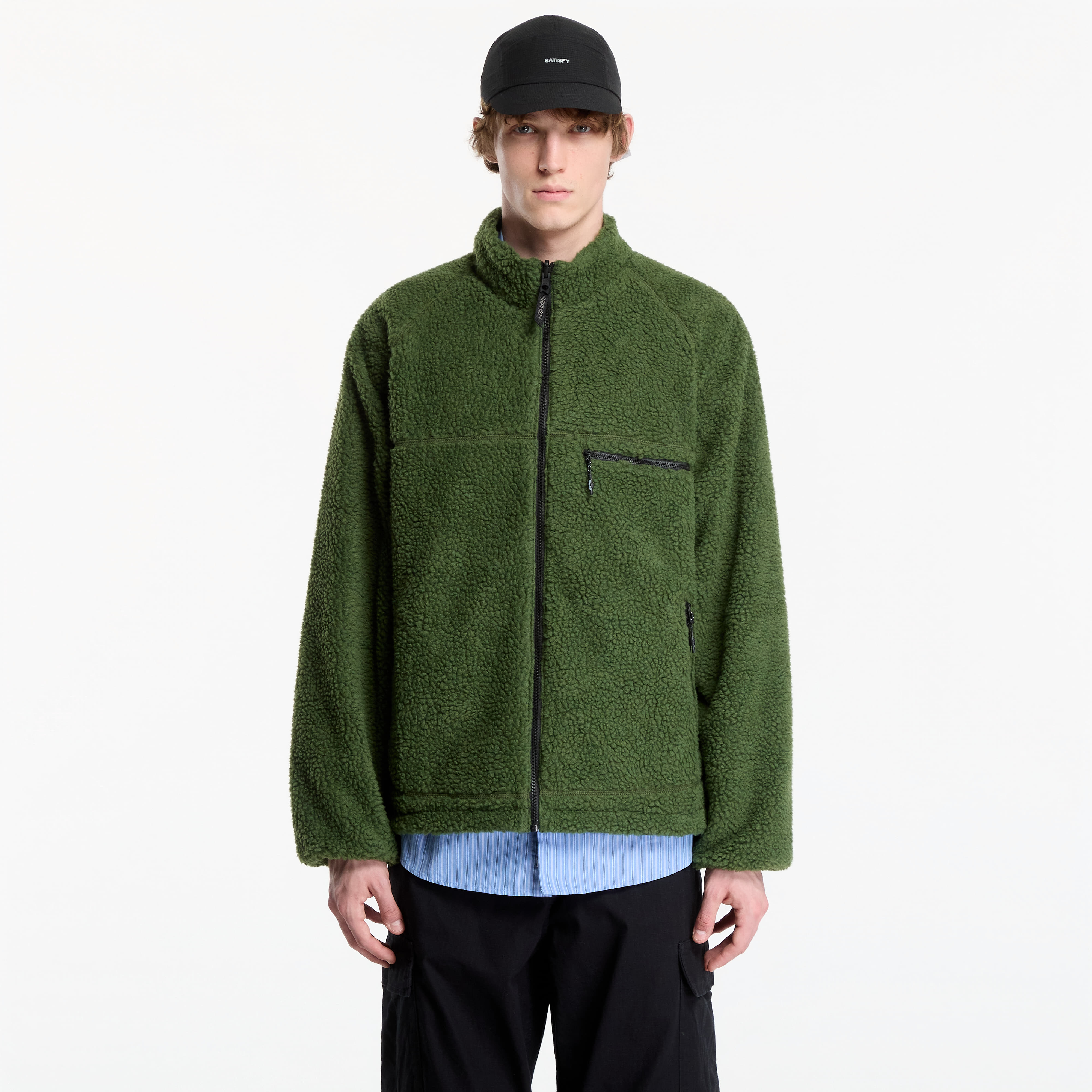 Bomber Gramicci Reversible Sherpa Jacket Olive/navy M