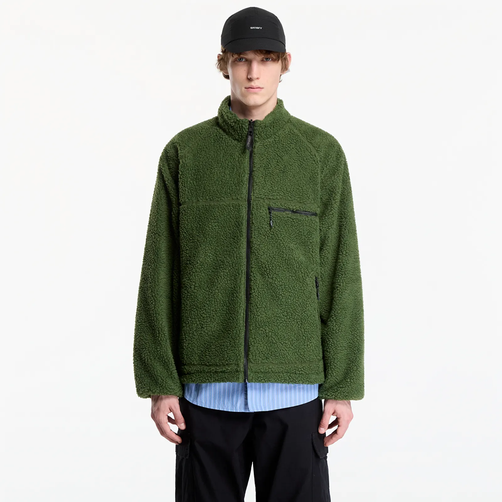 Geci bomber Gramicci Reversible Sherpa Jacket Olive/navy