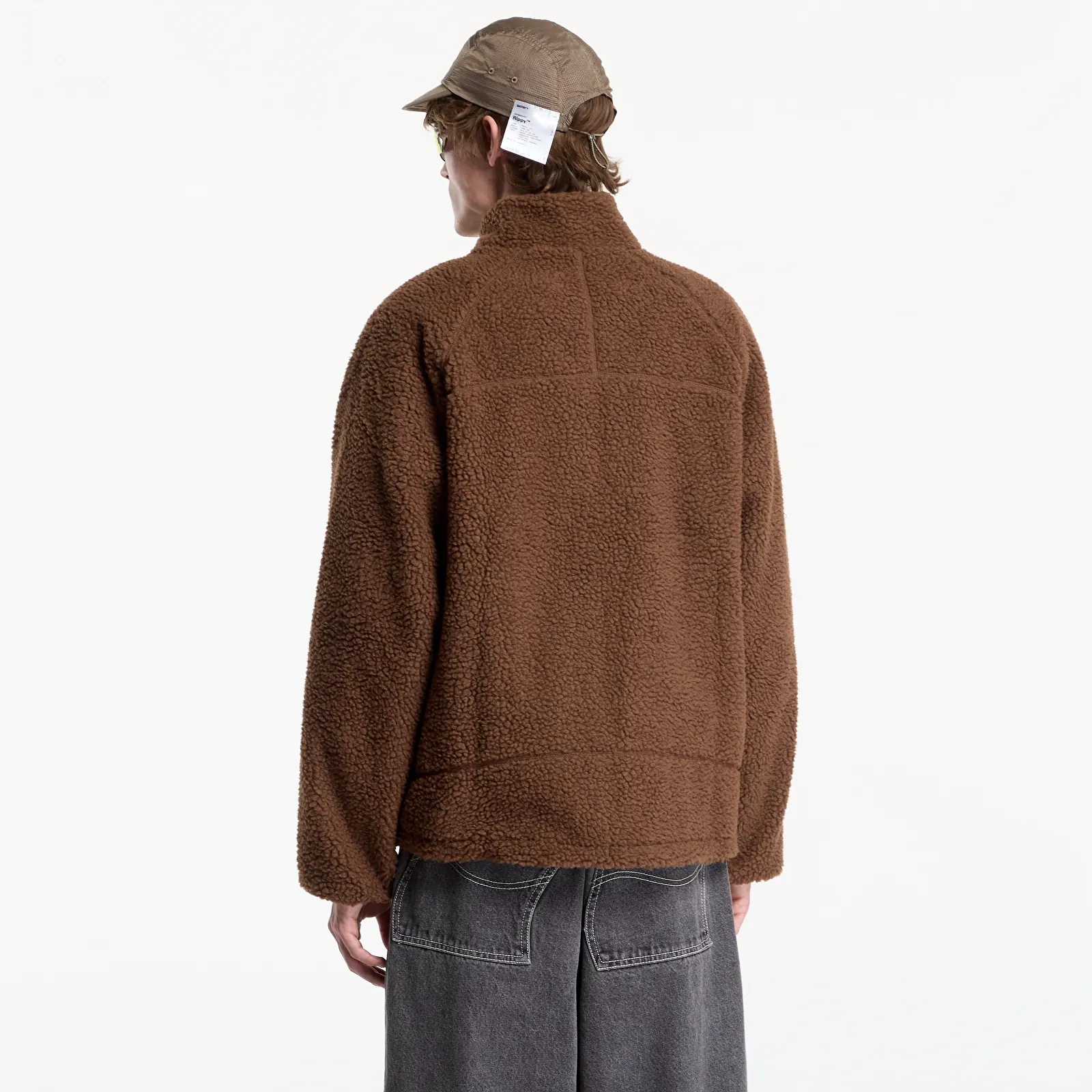 Bomberjacks Gramicci Reversible Sherpa Jacket Dark Brown/black