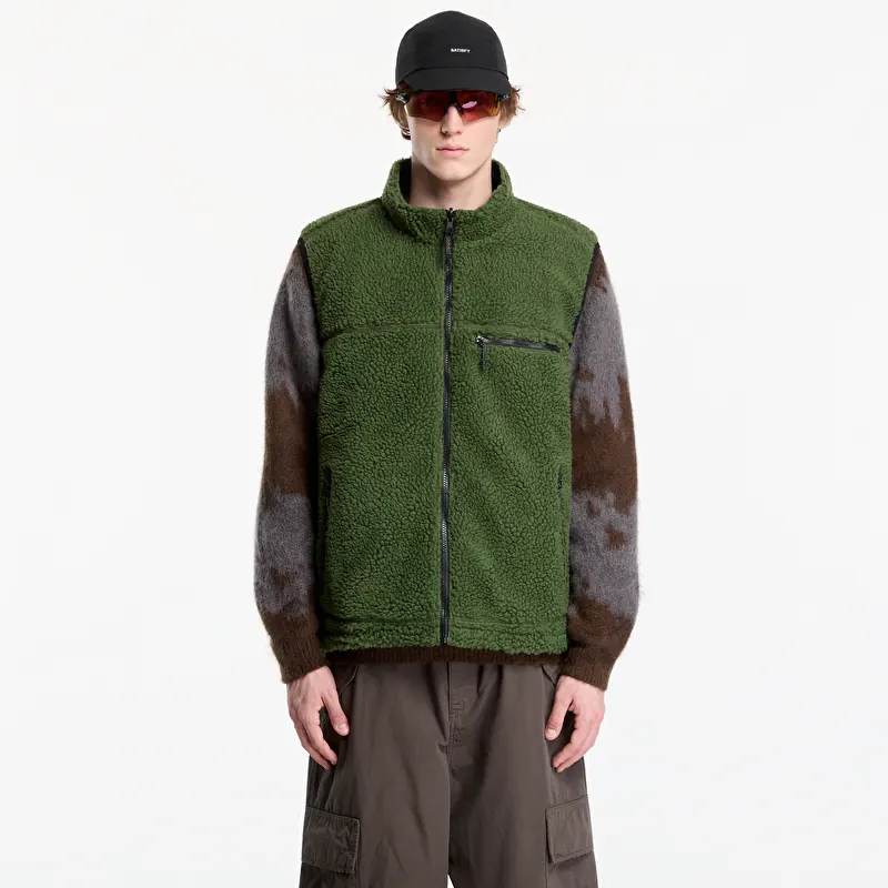 Gilet Gramicci Reversible Sherpa Vest Olive/navy