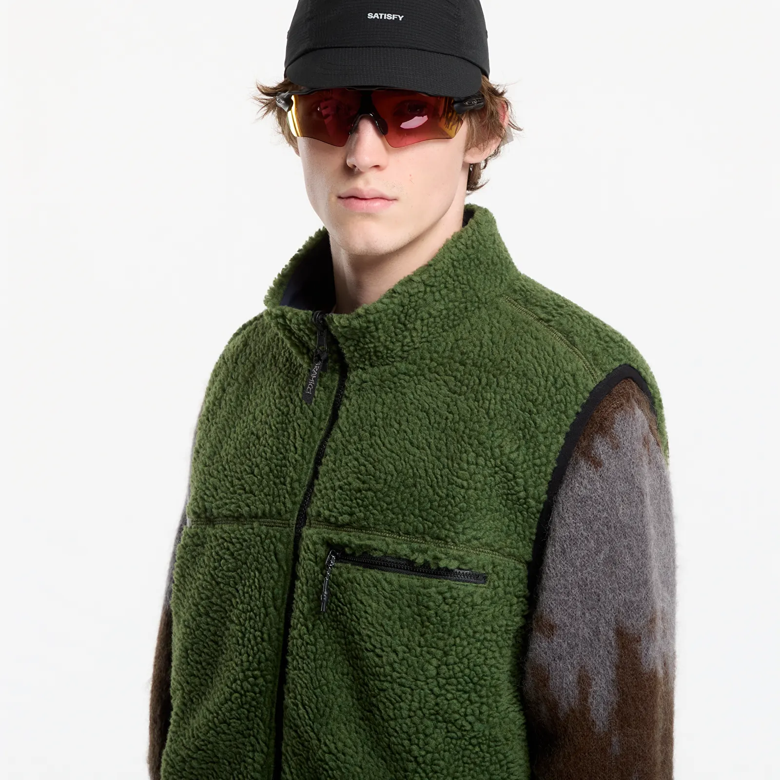 Vests Gramicci Reversible Sherpa Vest Olive/navy