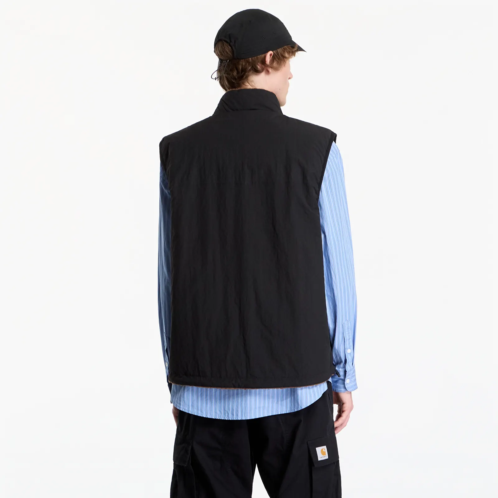 Vests Gramicci Reversible Sherpa Vest Dark Brown/black