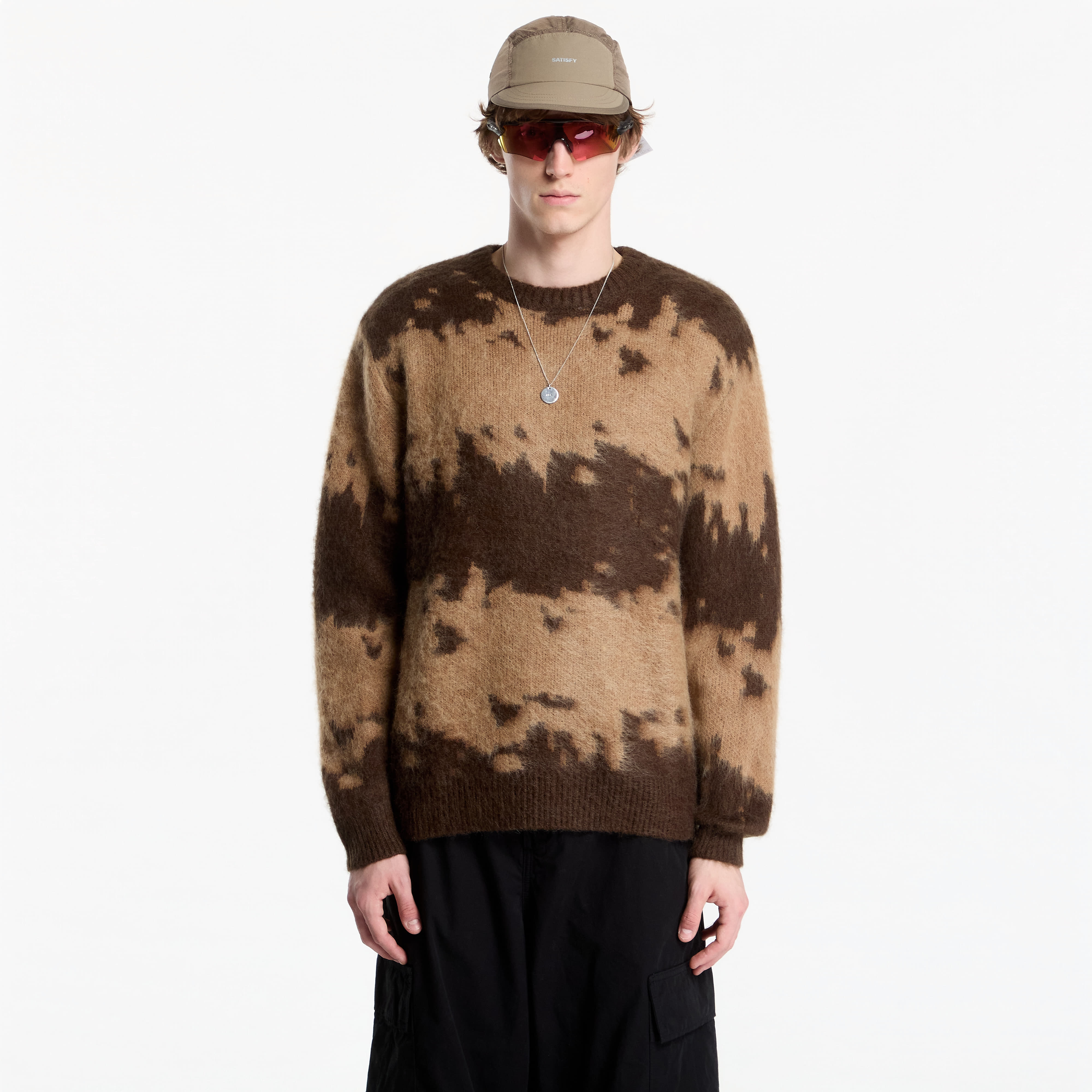 Пуловер Gramicci Mohair Splatter Sweater Taupe Splatter S