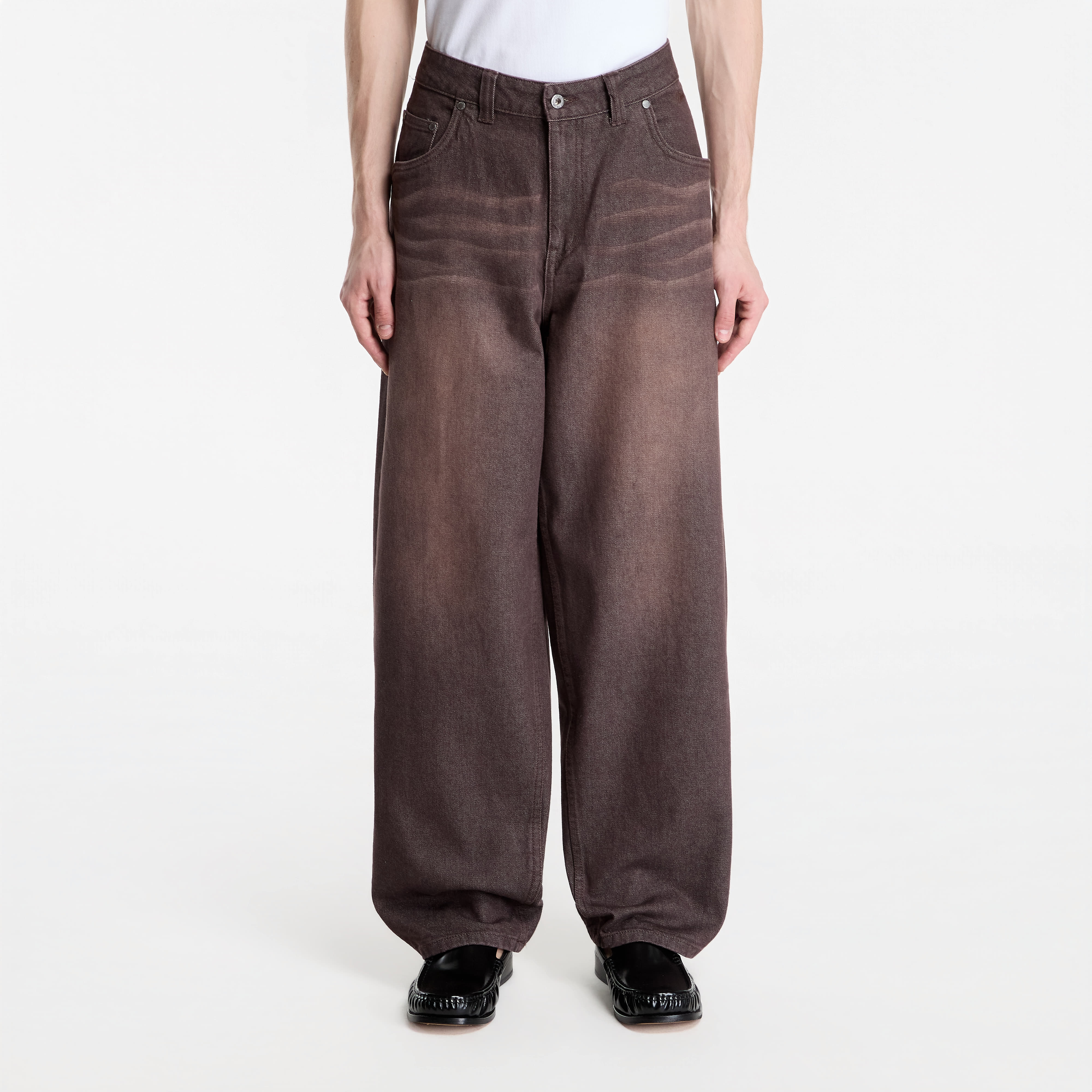 Дънки Dime Baggy Denim Pants Sandblasted Dark Brown 30