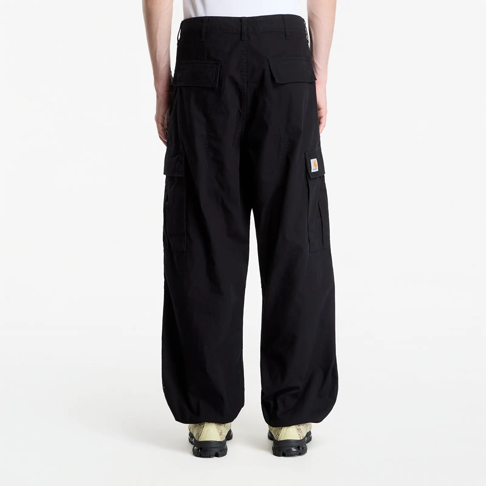 Püksid Carhartt WIP OG Cargo Pant Black Stone Washed