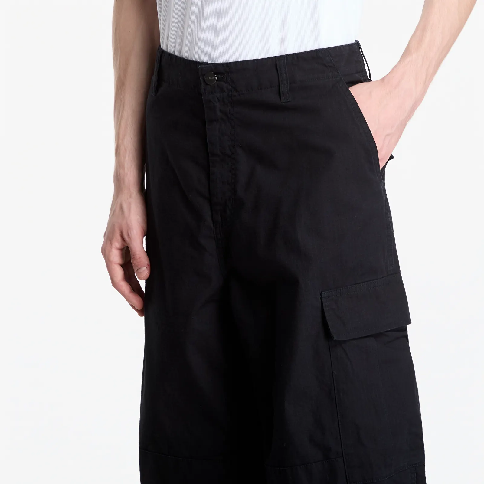 Püksid Carhartt WIP OG Cargo Pant Black Stone Washed