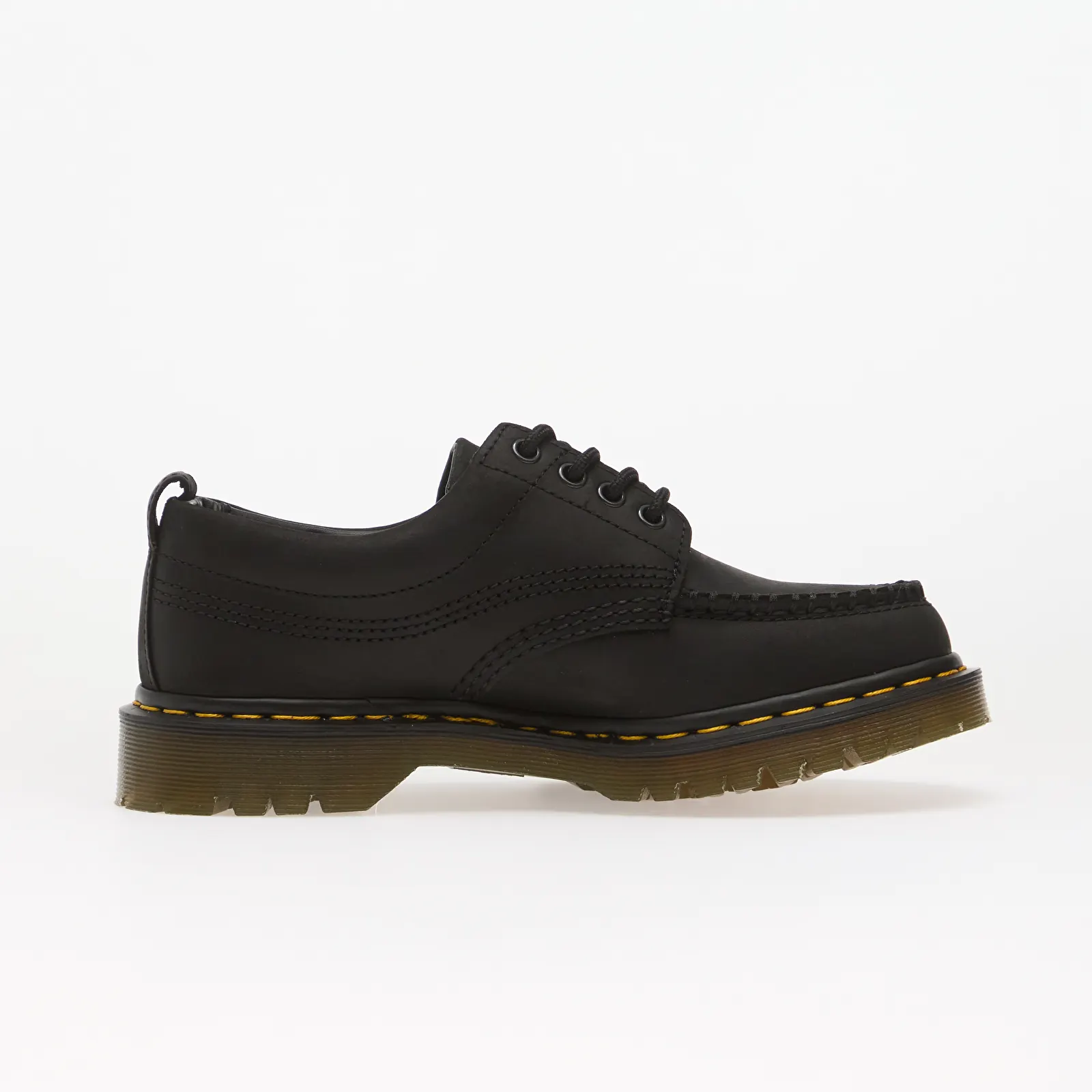 Мужские кроссовки Dr. Martens Lowell 4 Eye Moc Toe Black Crazy Horse