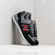 New Balance 574 Black/ Grey/ Red