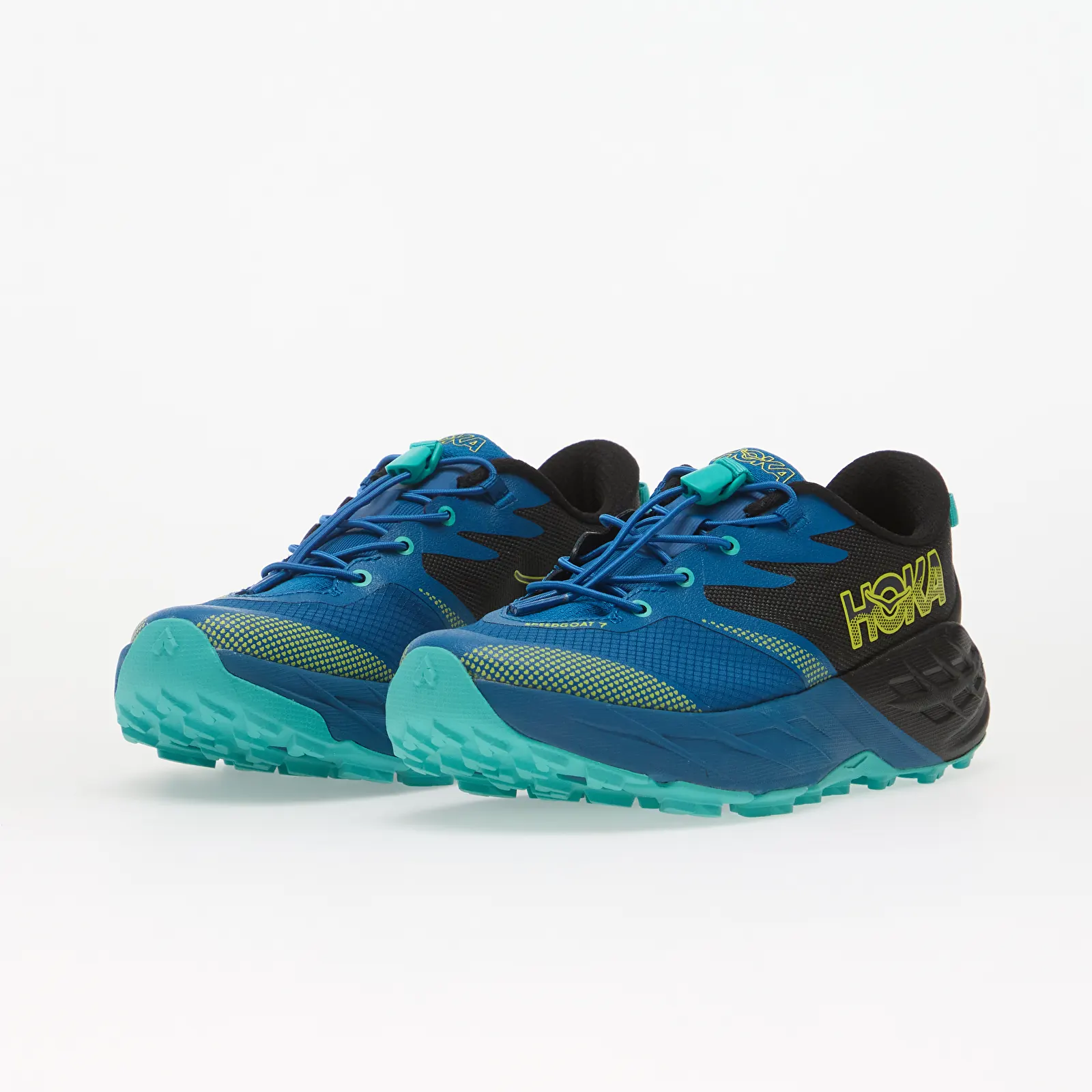 Sneakers och skor för barn Hoka® Y Speedgoat 7 Big Kids Black/ Night Glow Blue