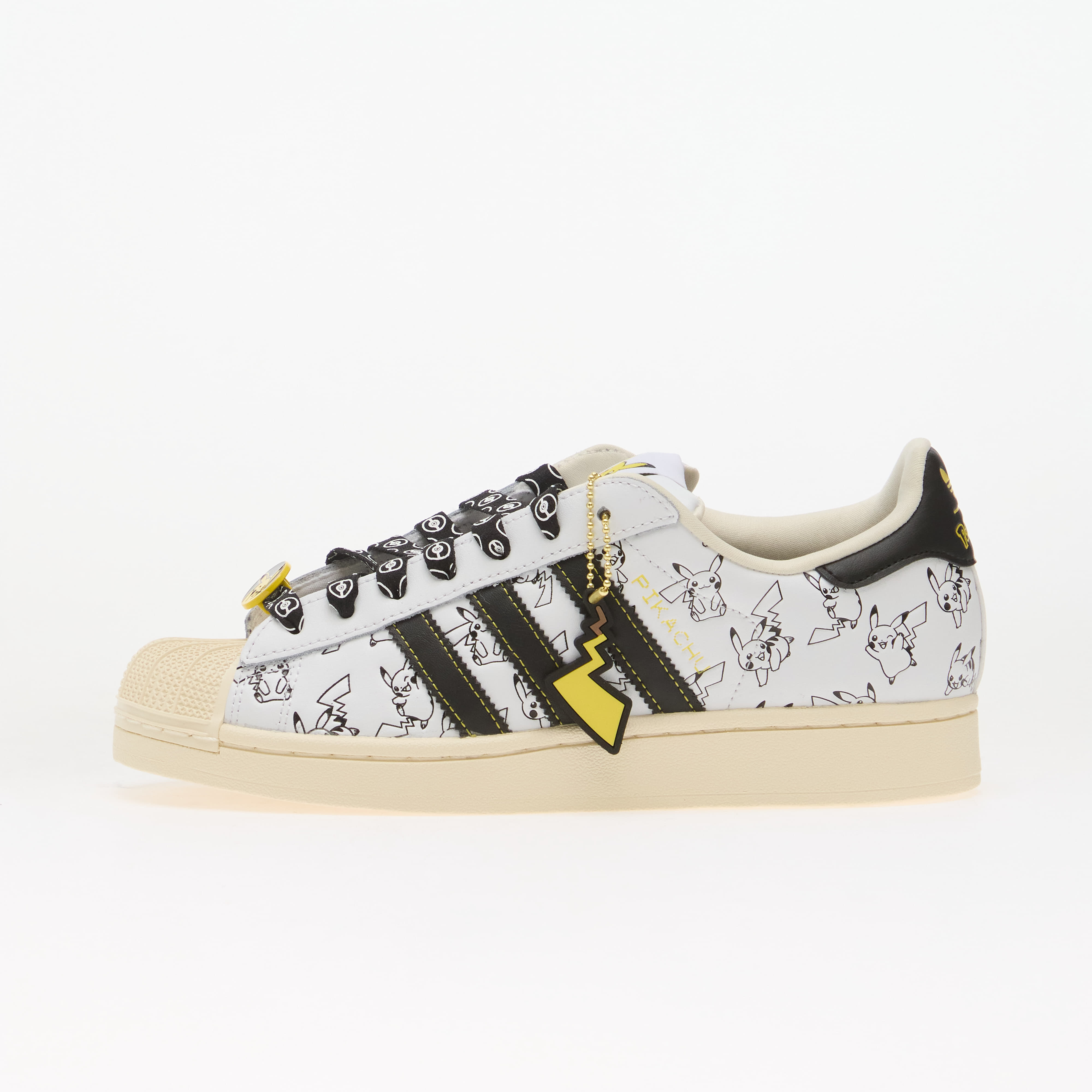 Сникърси adidas x Pokemon Superstar II (Pikachu) Cloud White/ Core Black/ Gold Metallic EUR 46