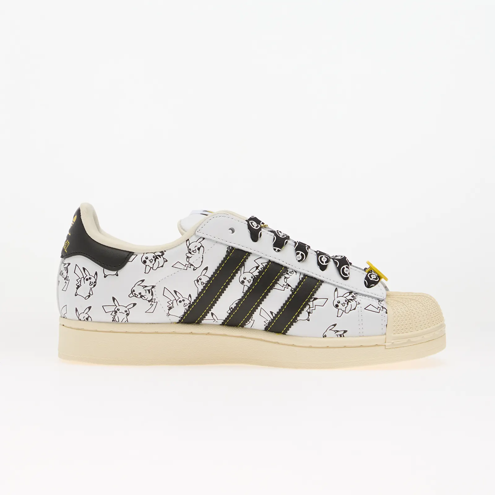 Men's shoes adidas x Pokemon Superstar II (Pikachu) Cloud White/ Core Black/ Gold Metallic