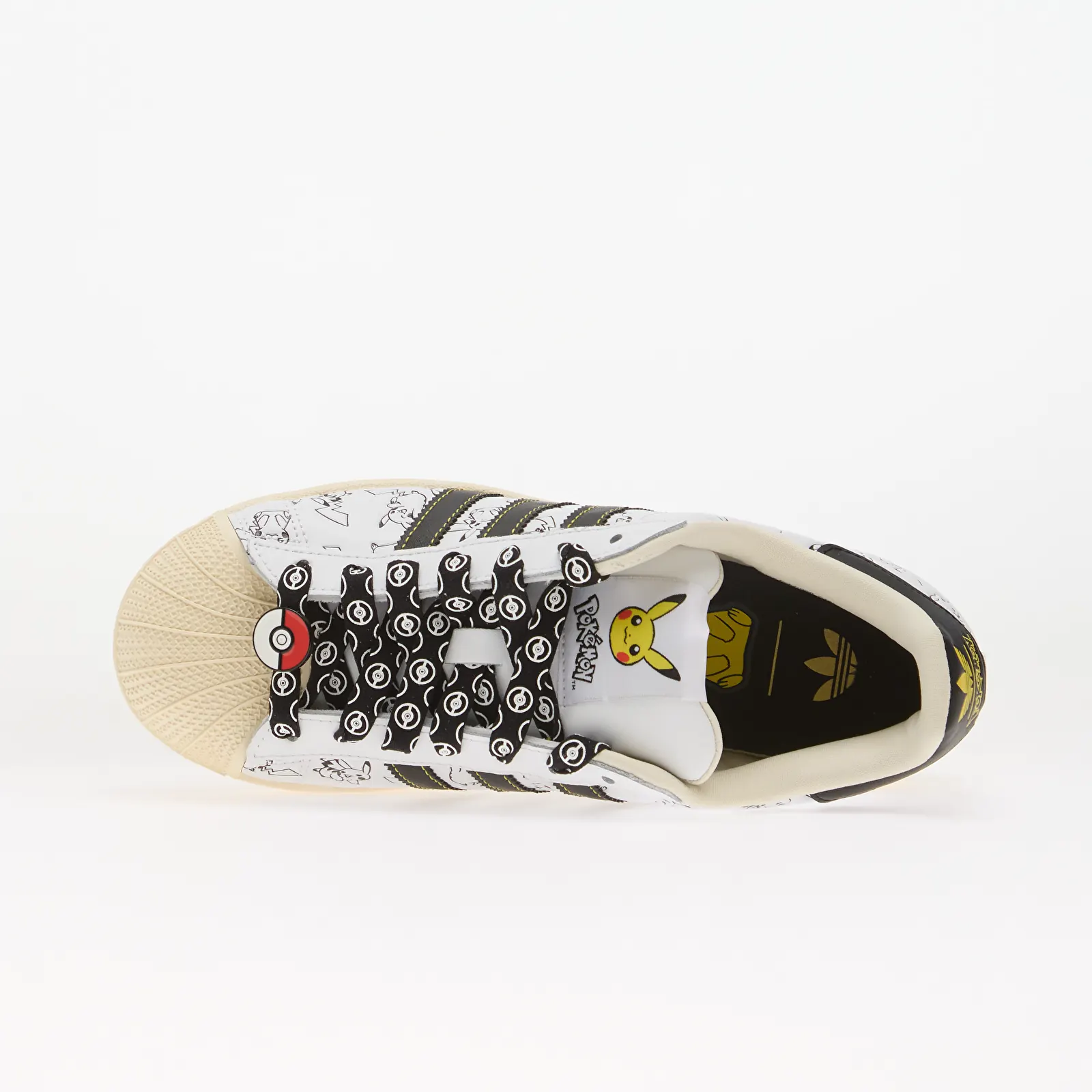 Men's shoes adidas x Pokemon Superstar II (Pikachu) Cloud White/ Core Black/ Gold Metallic
