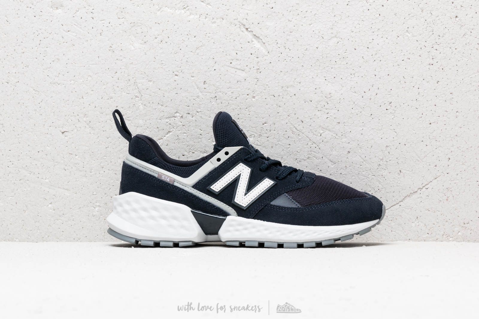 Sko til mænd New Balance 574 Blue/ White