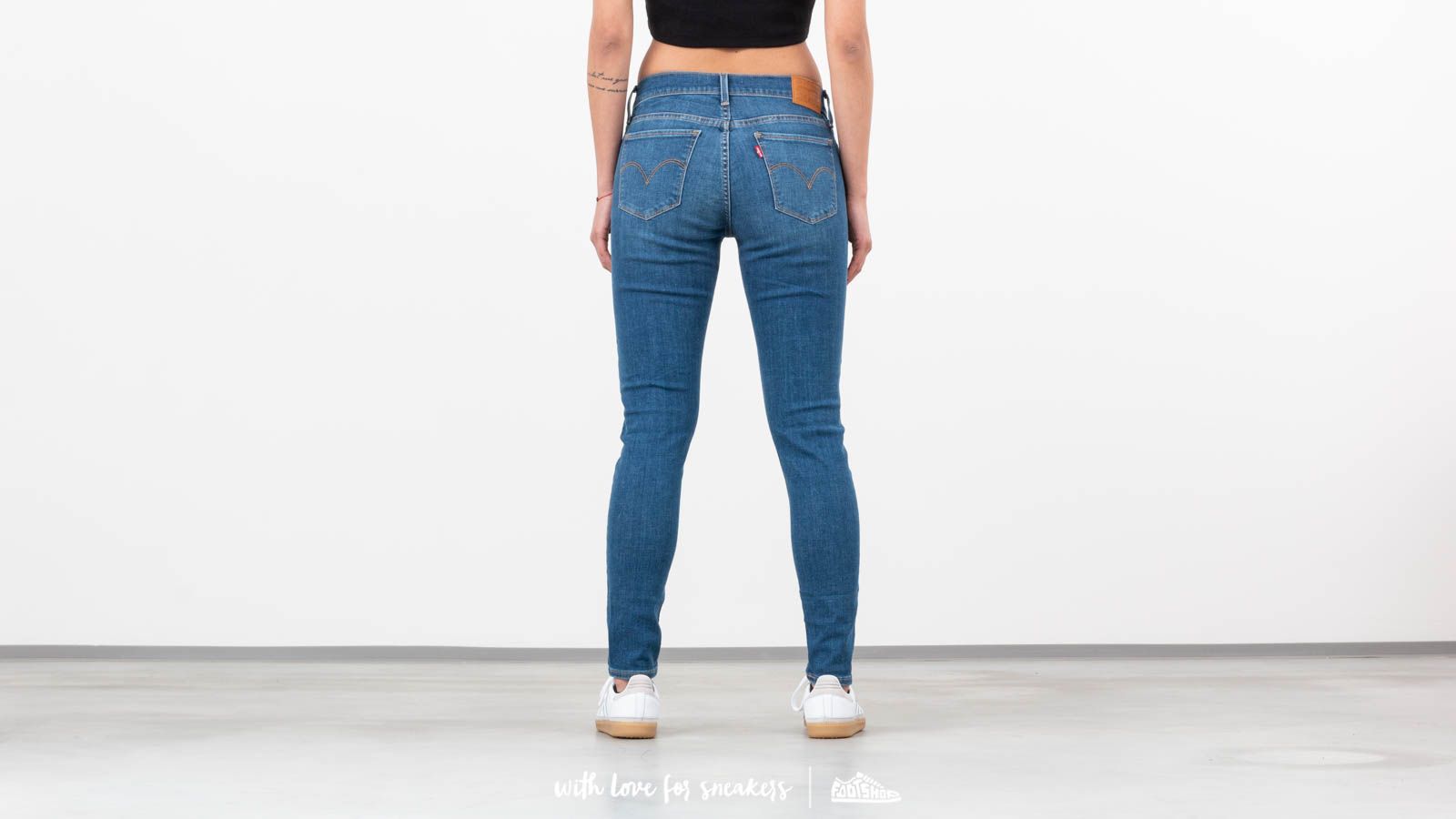 Hosen und Jeans Levi's® 710 Super Skinny La Vie T2 Jeans Blue