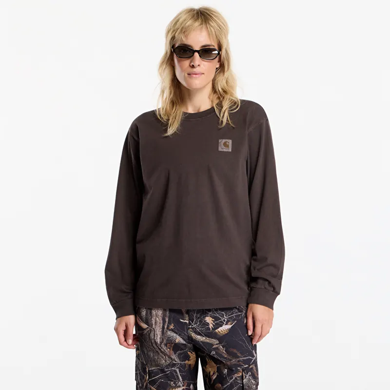 T-shirt Carhartt WIP L/S Vista T-Shirt UNISEX Tobacco Garment Dyed