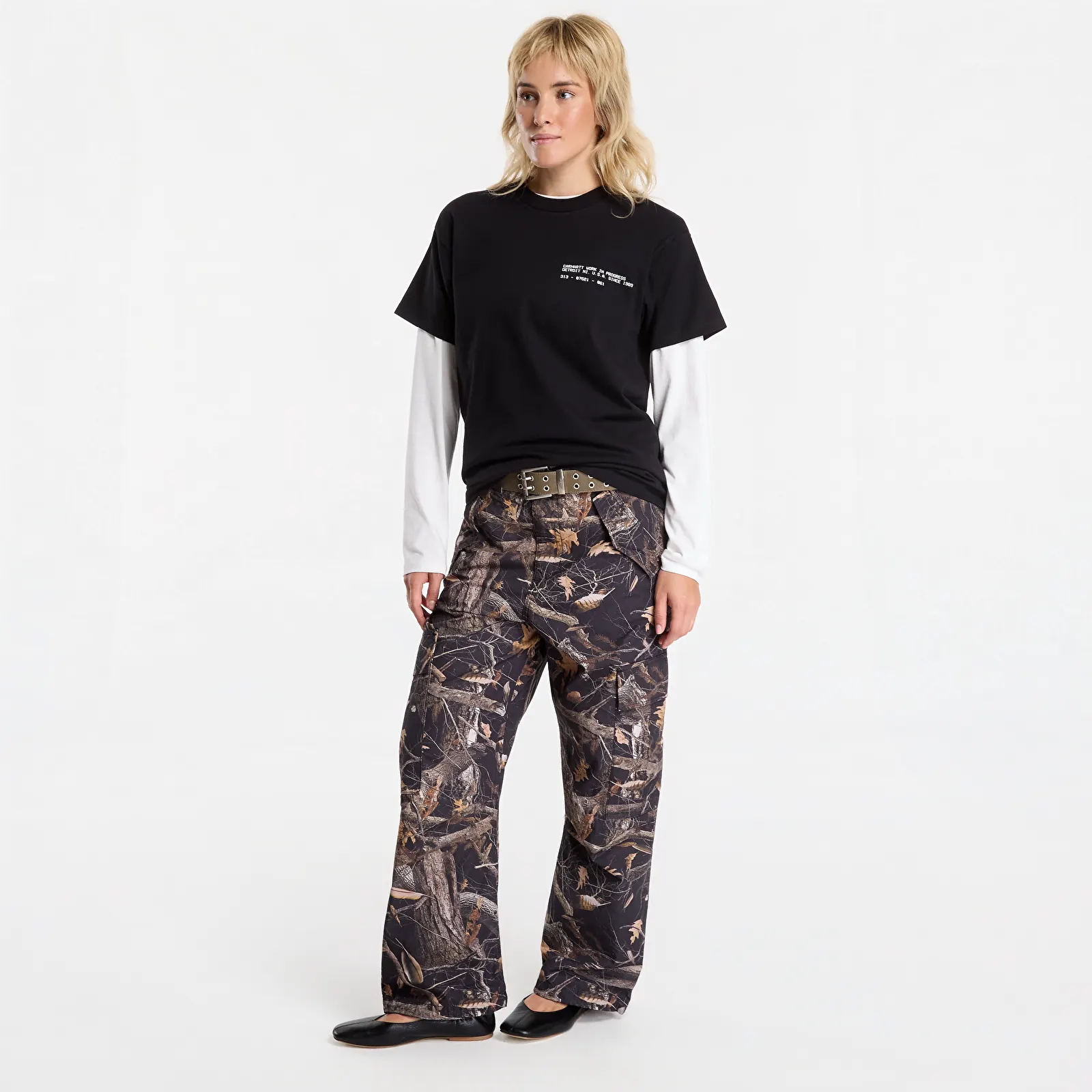 Marškinėliai Carhartt WIP S/S Feather Progress T-Shirt UNISEX Black