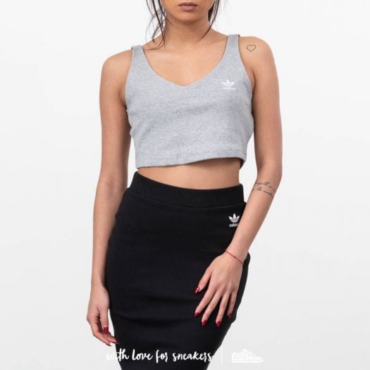 T Shirts and shirts adidas Styling Complements Cropped Tank Top Medium Grey Heather Footshop