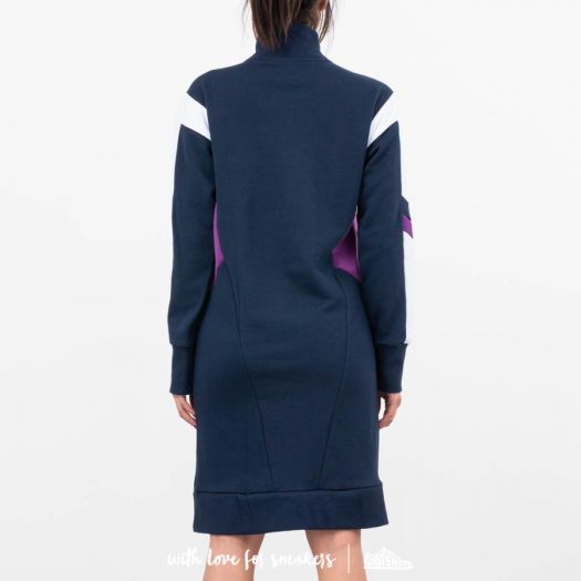 adidas navy blue dress DESIGN Maxi Dress With Ruffle Detail main image 1