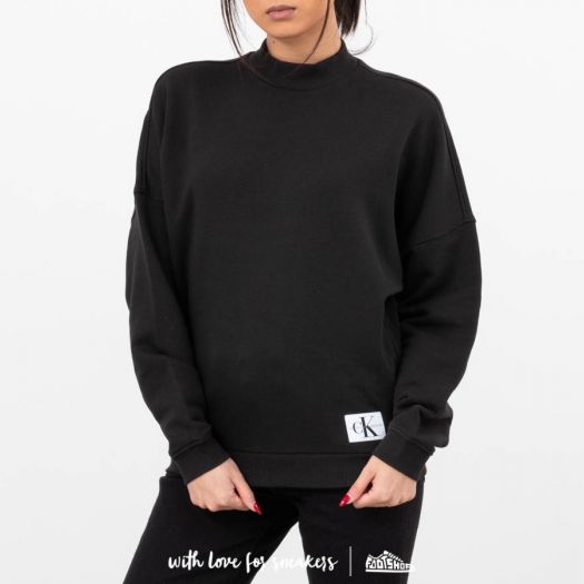 Sweaters Calvin Klein Women s Long Sleeve Sweatshirt Black Footshop