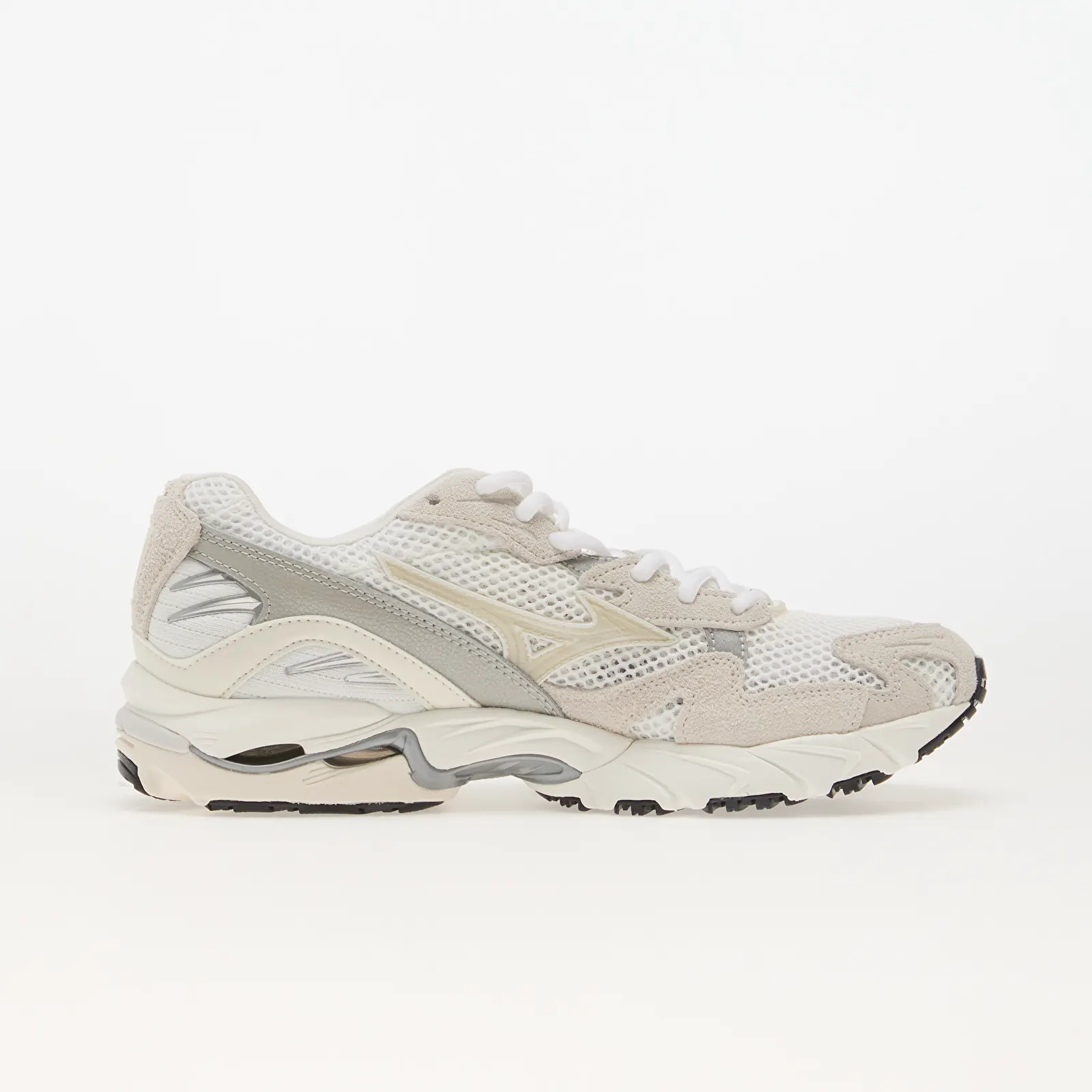 Moške superge Mizuno Wave Rider 10 Suede GF White/ Snow White/ Harbor Mist