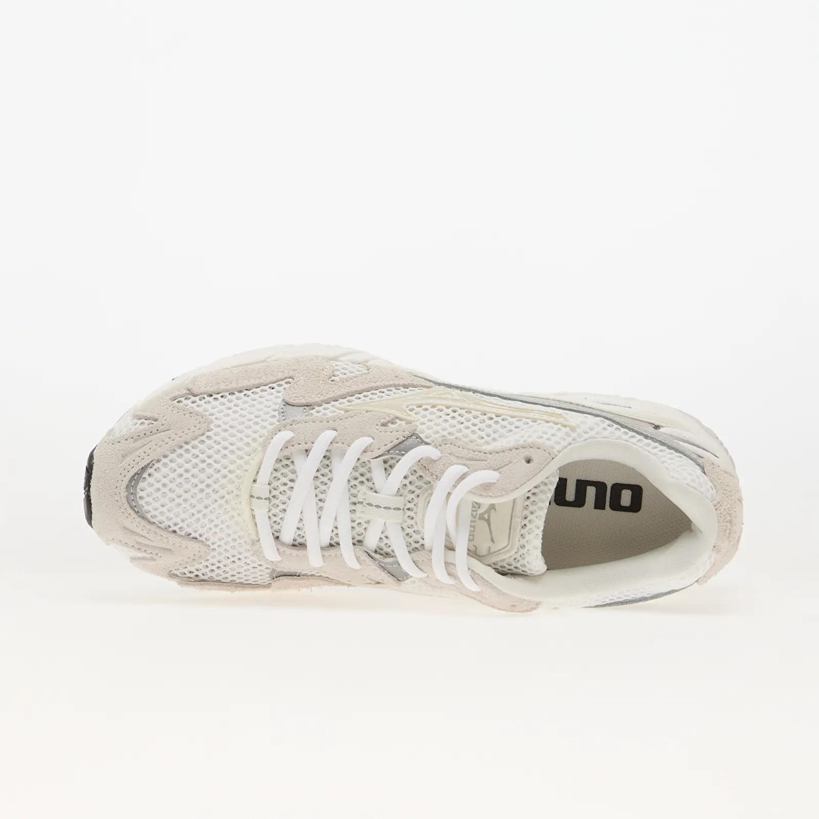 Moške superge Mizuno Wave Rider 10 Suede GF White/ Snow White/ Harbor Mist
